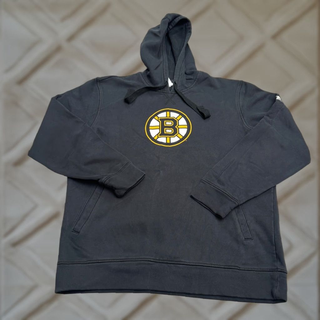 Adidas Adidas Boston NHL Graphic Hoodie Sweatshirt Mens Large Black Fleece Sport Active Size US L / EU 52-54 / 3 - 1 Thumbnail