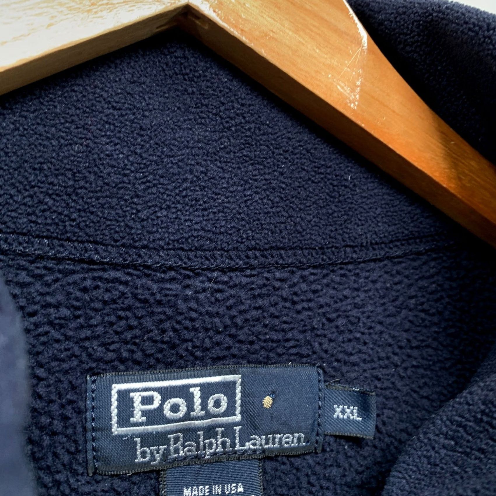 Polo Ralph Lauren VINTAGE Polo Ralph Lauren Sweatshirt 1/4 Zip Fleece Mens 2XL Blue Made USA Size US XXL / EU 58 / 5 - 2 Thumbnail
