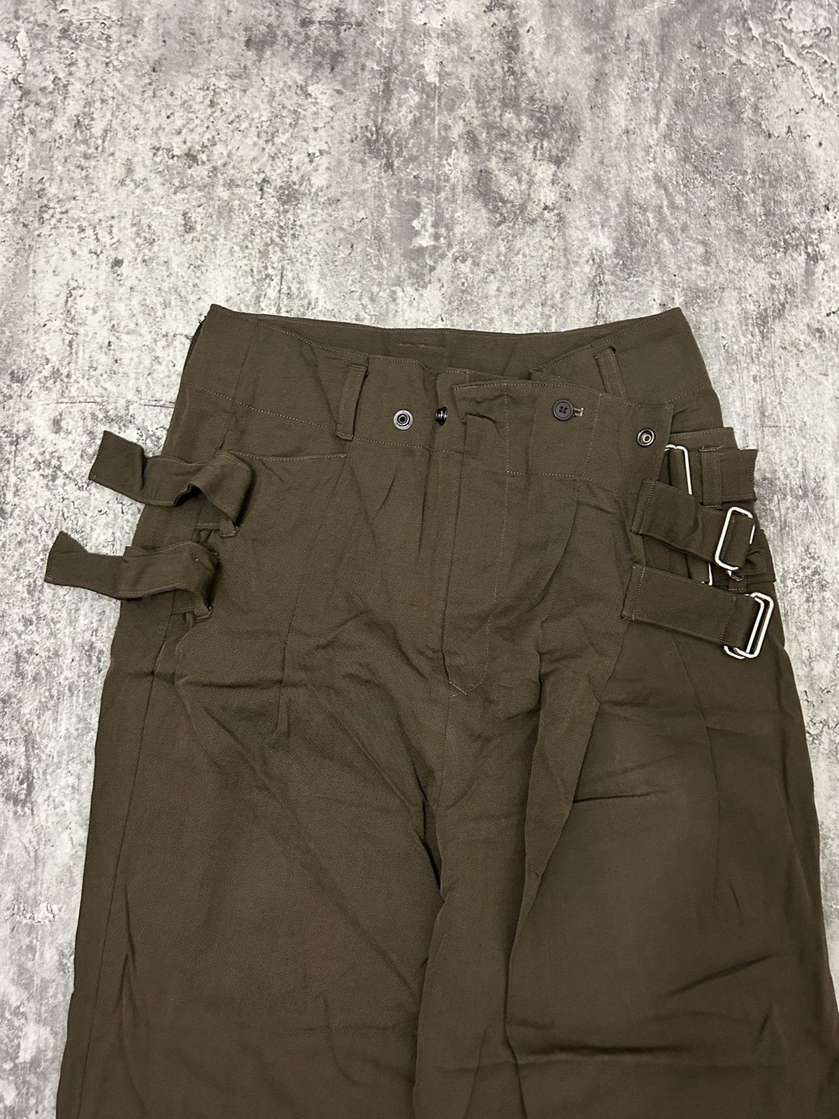 Seditionaries Japanese Brand GGD Wool Double Buckle Three Quarter Pants Size US 31 - 5 Thumbnail