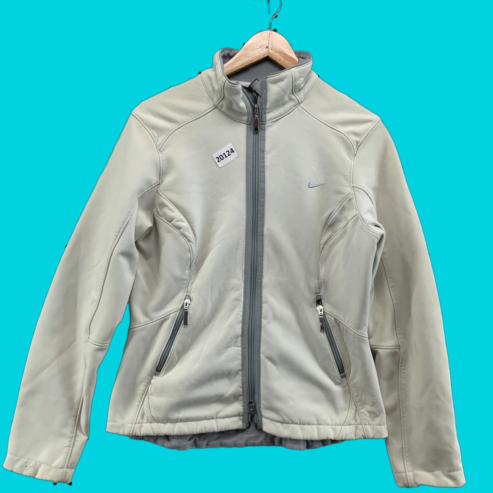 Nike VINTAGE Nike Fleece Full Zip Jacket Womens Medium Pockets Size M Ivory Jersey Size M / US 6-8 / IT 42-44 - 1 Thumbnail