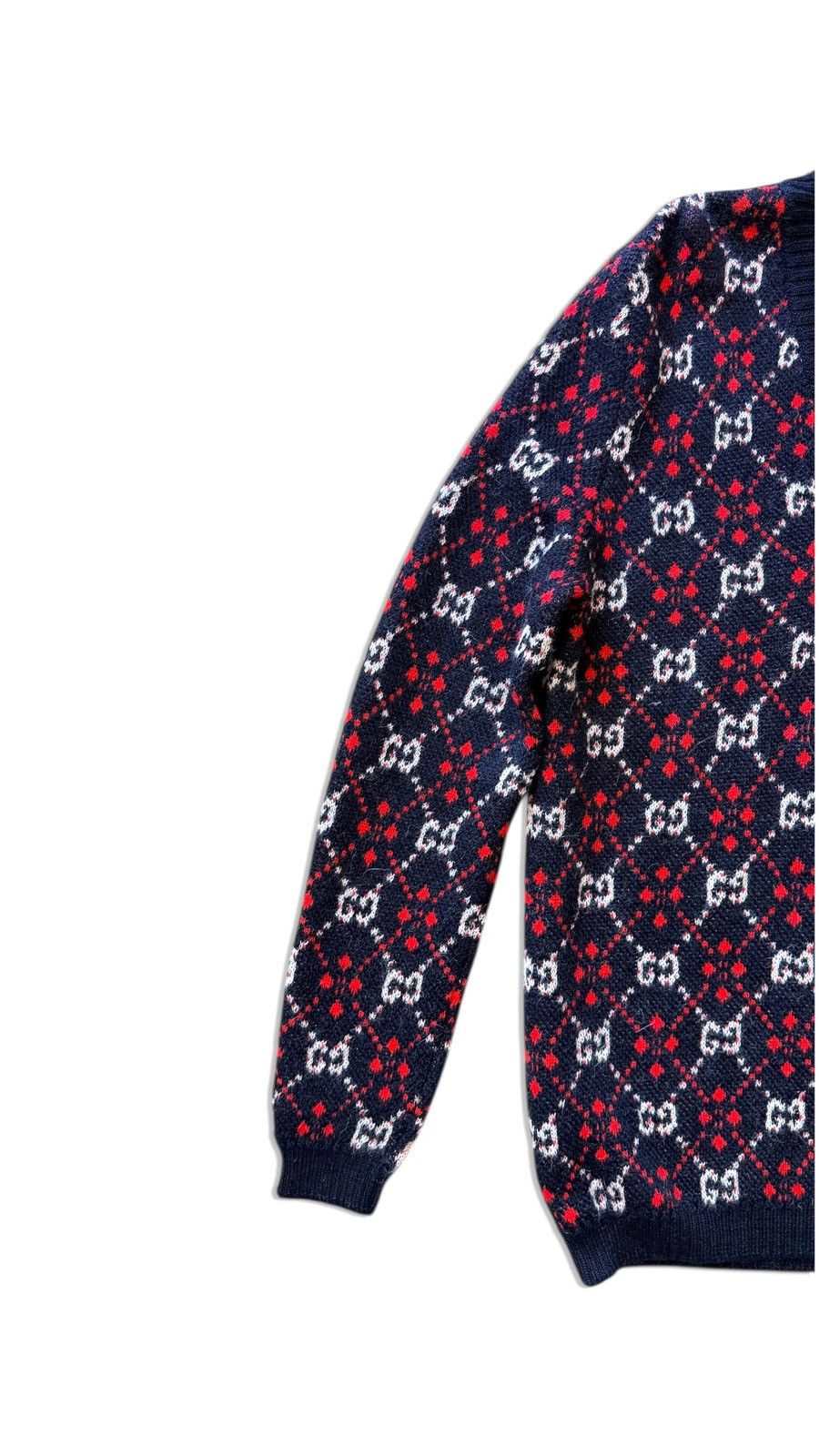 Gucci Gucci GG Diamond M Wool Sweatshirt V Crewneck Size US M / EU 48-50 / 2 - 4 Thumbnail