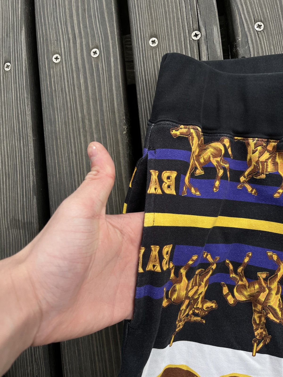 Bape RARE🔥Bape Double Ape Head Sweat Shorts A Batching Ape Y2K Size US 32 / EU 48 - 9 Thumbnail