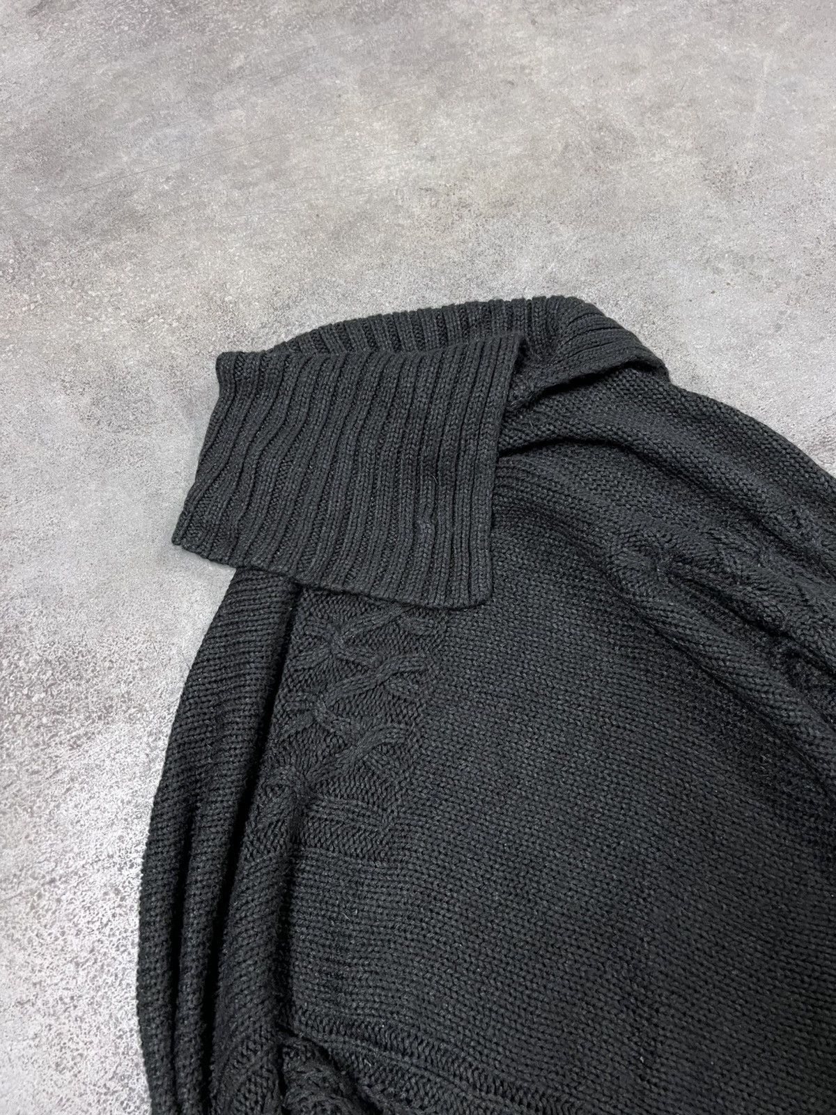 Vintage Draped Asymmetrical Avant Garde Sweater Size L / US 10 / IT 46 - 4 Thumbnail