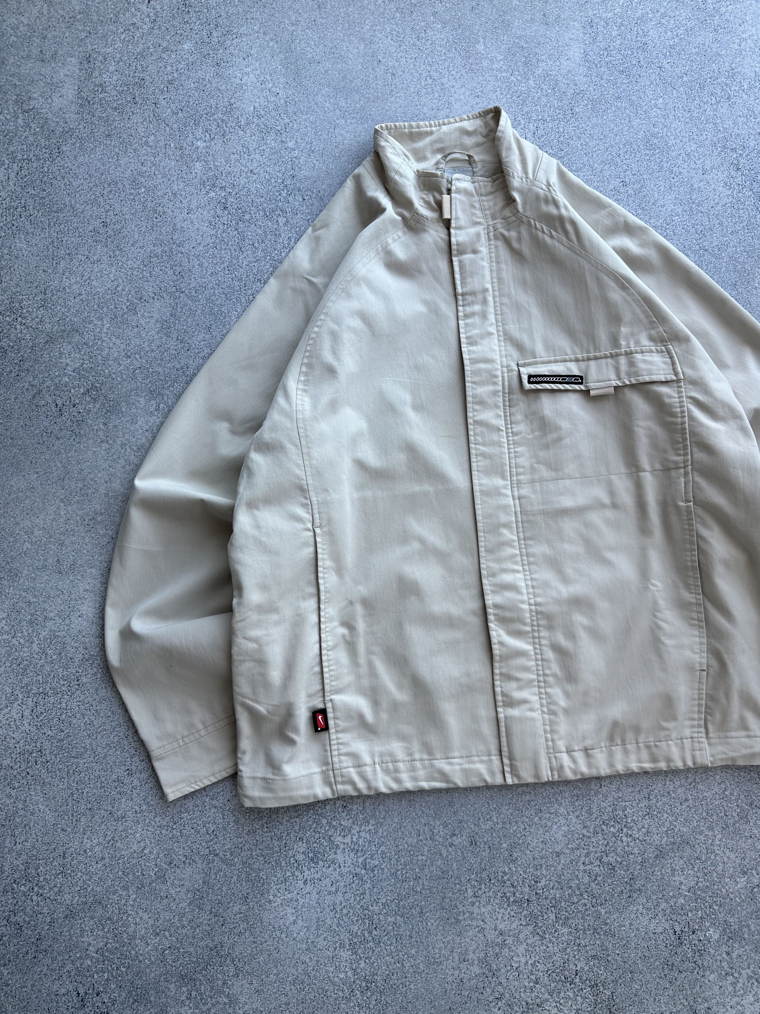 Nike × Vintage Nike Beige Vintage Heavy Cotton Classic Jacket Size US M / EU 48-50 / 2 - 2 Thumbnail