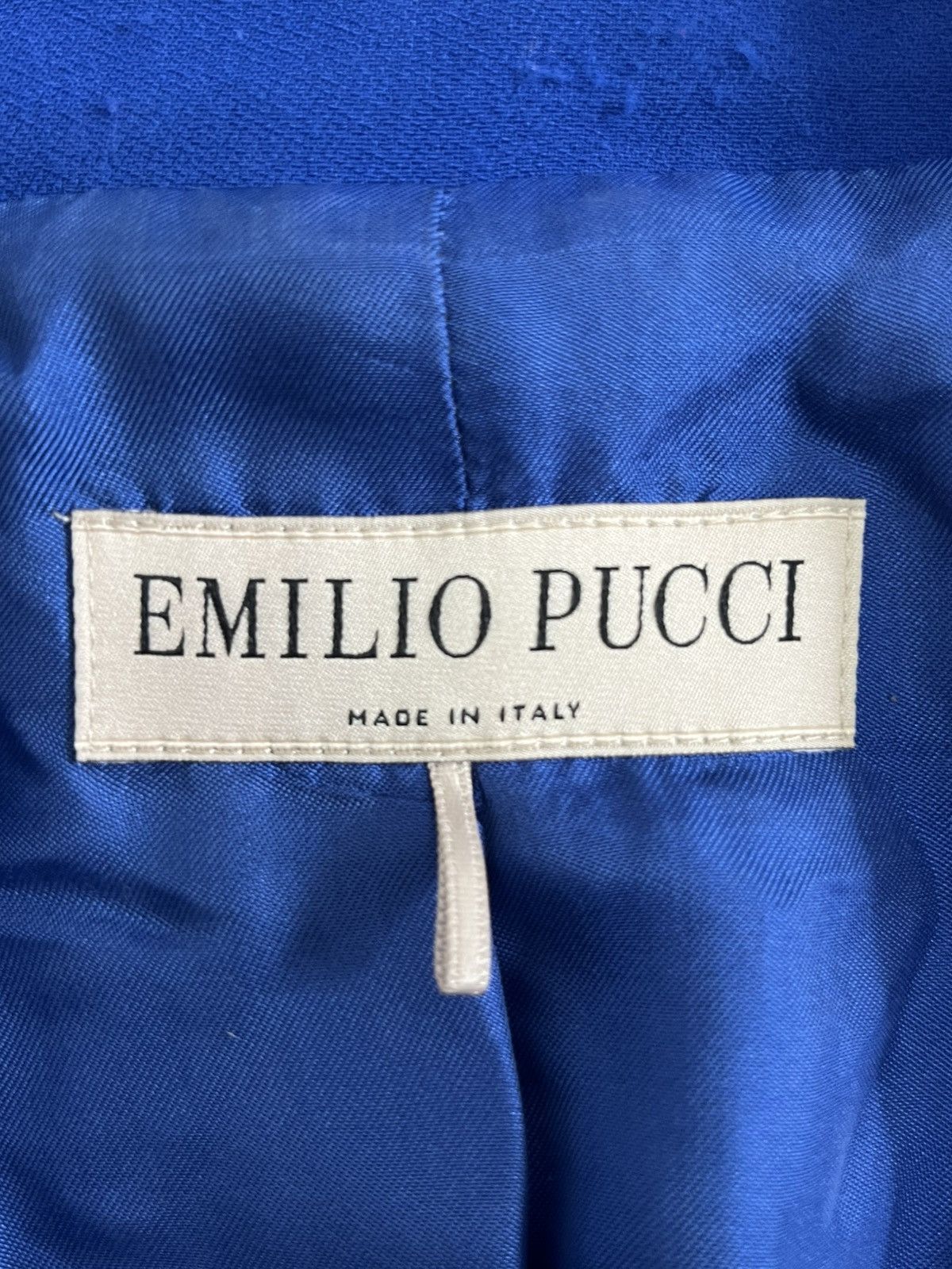 Emilio Pucci Emilio Pucci Electric Blue Tailored Blazer IT 46 US 8-10 M-L Size M / US 6-8 / IT 42-44 - 2 Thumbnail