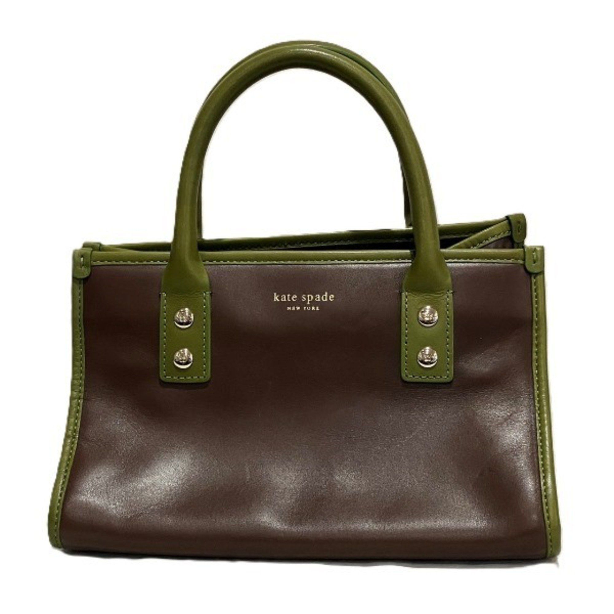 Kate Spade Kate Spade Brown x Green Leather Bag Handbag for Women Grailed