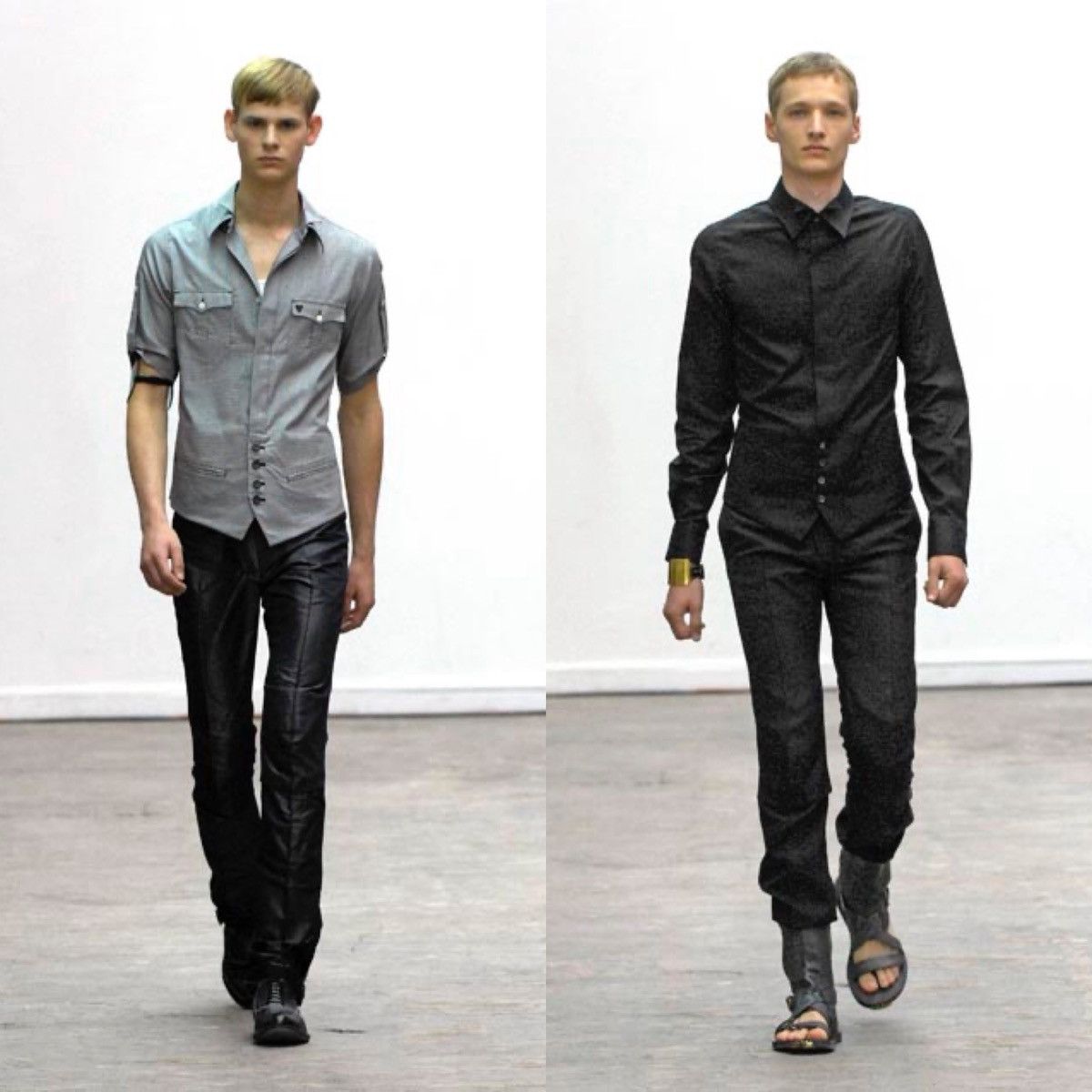 Maison MIHARA YASUHIRO Miharayasuhiro SS08 Double Collar Army Shirt Size US M / EU 48-50 / 2 - 13 Thumbnail