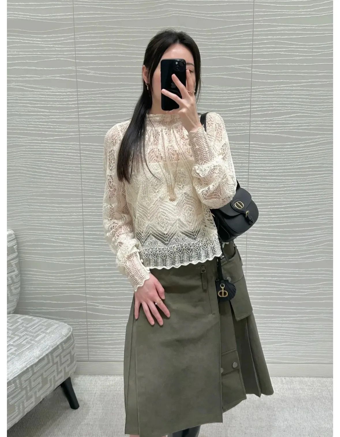 Dior o1bcso1str0126 Sweaters in White Size XL / US 12-14 / IT 48-50 - 2 Thumbnail