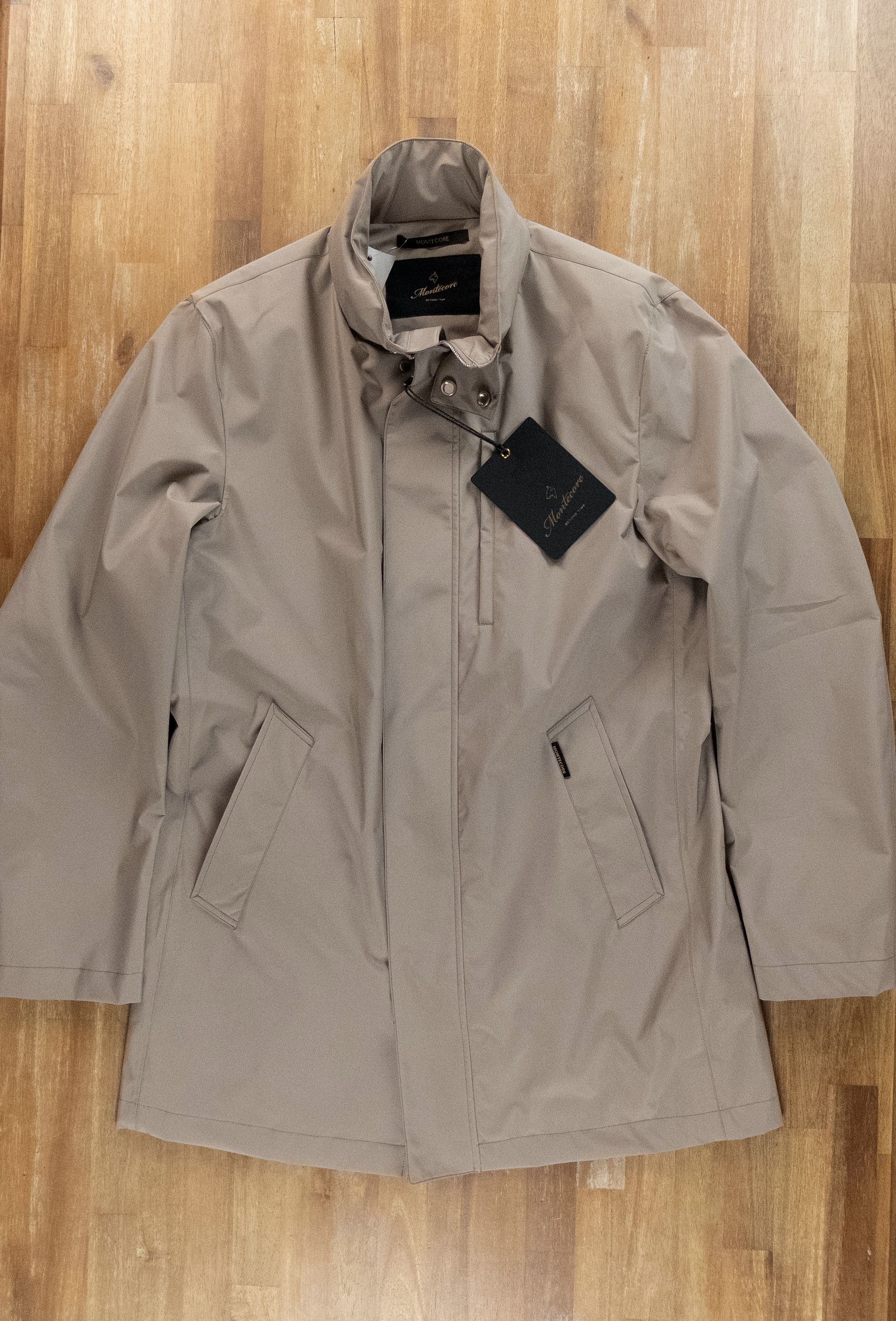 Montecore MONTECORE Italy beige hooded nylon coat jacket Large Size US L / EU 52-54 / 3 - 5 Thumbnail
