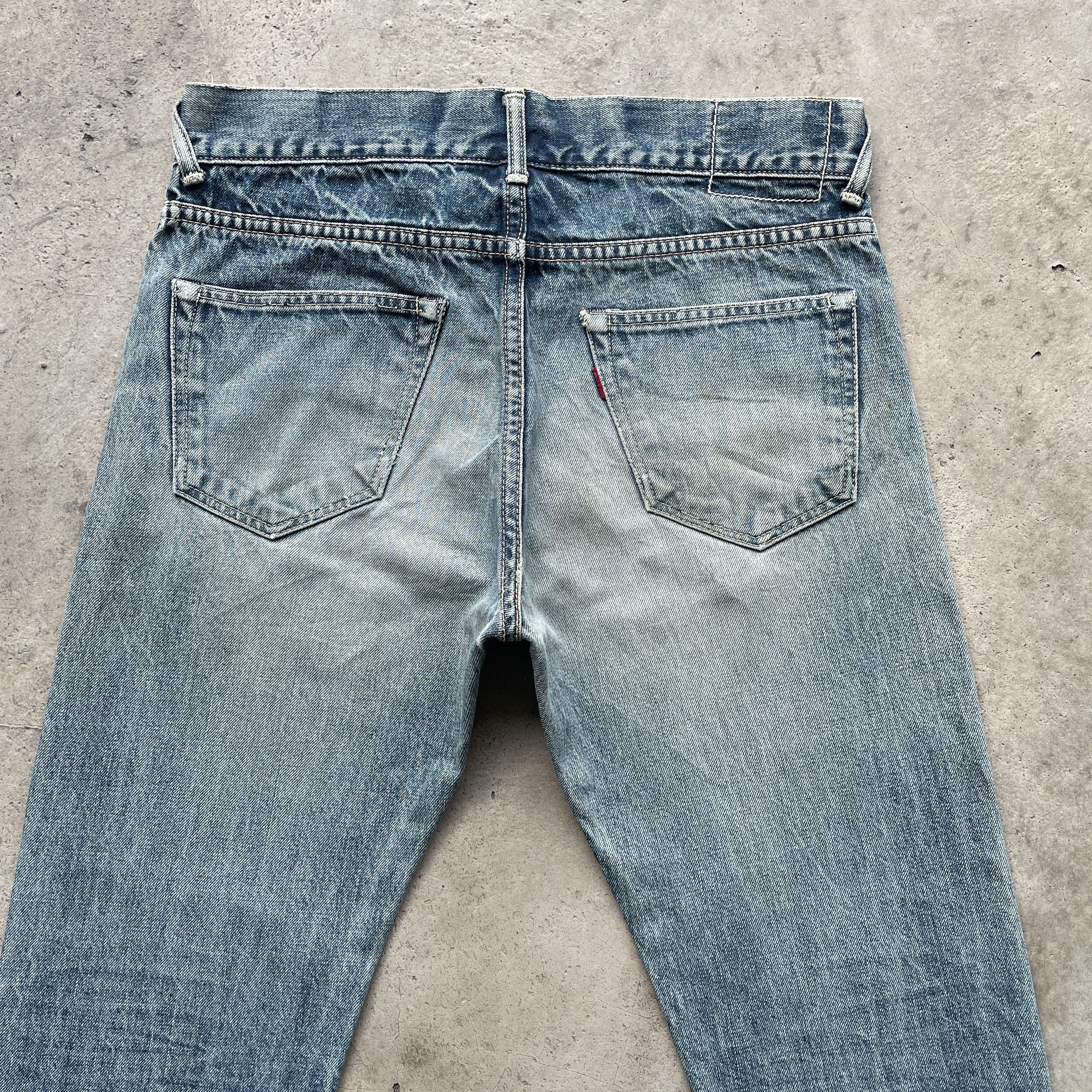 Japanese Brand × Jean Vintage Distressed Beams Japan Jeans Faded Denim Pants Size US 32 / EU 48 - 10 Thumbnail