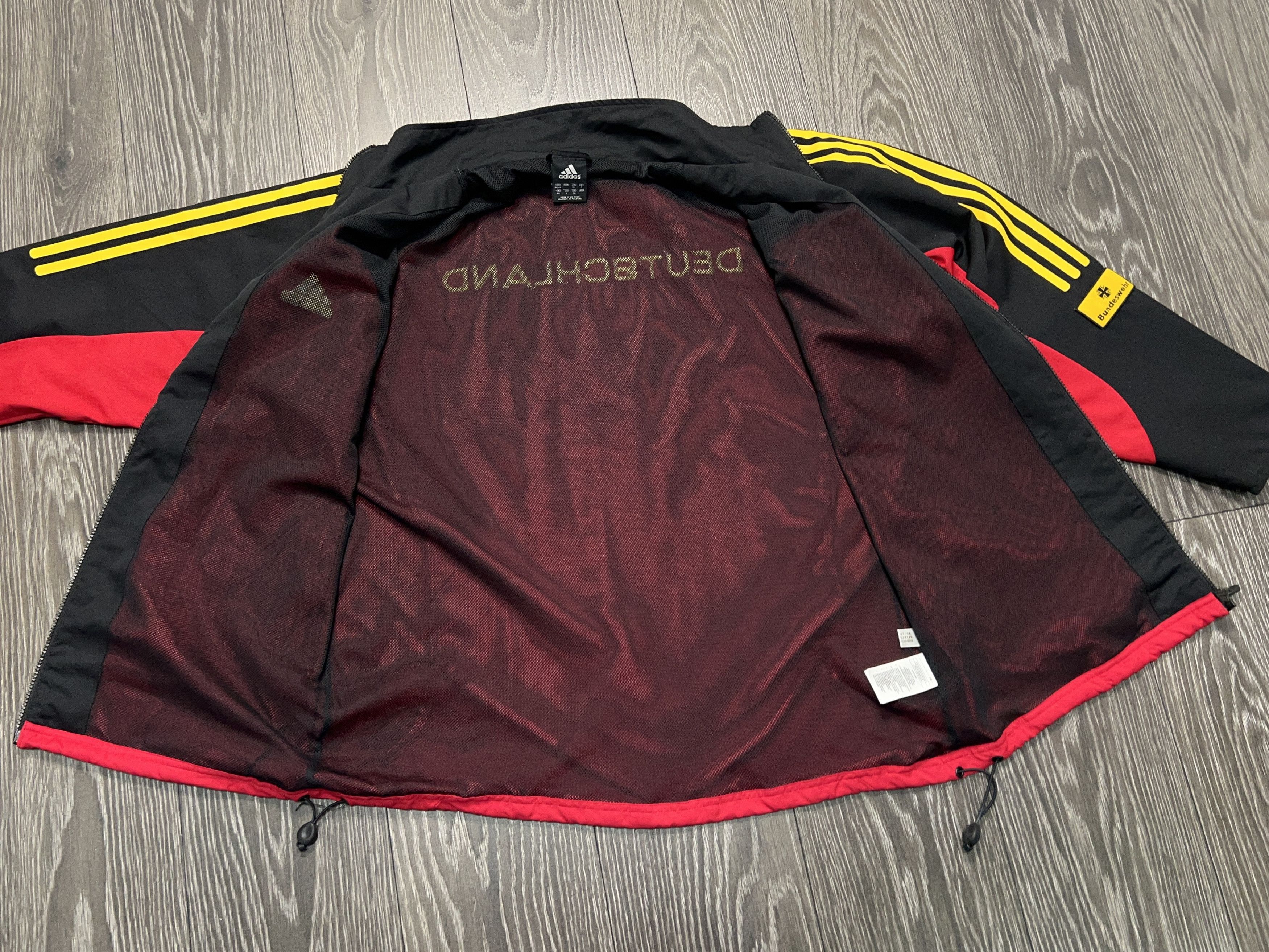 Adidas Germany Bundeswehr Football Soccer Track Anthem Jacket L-XL Size US XL / EU 56 / 4 - 12 Thumbnail