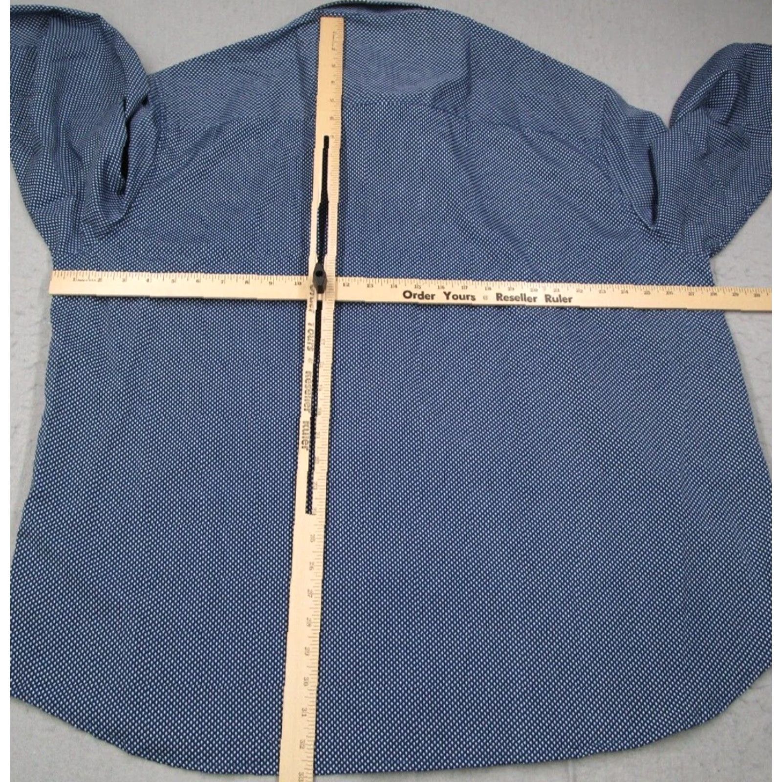 Tailorbyrd TAILORBYRD Shirt Mens 2XB Blue Button Up Performance Long Sleeve Work SPF 30 Size US XXL / EU 58 / 5 - 6 Thumbnail