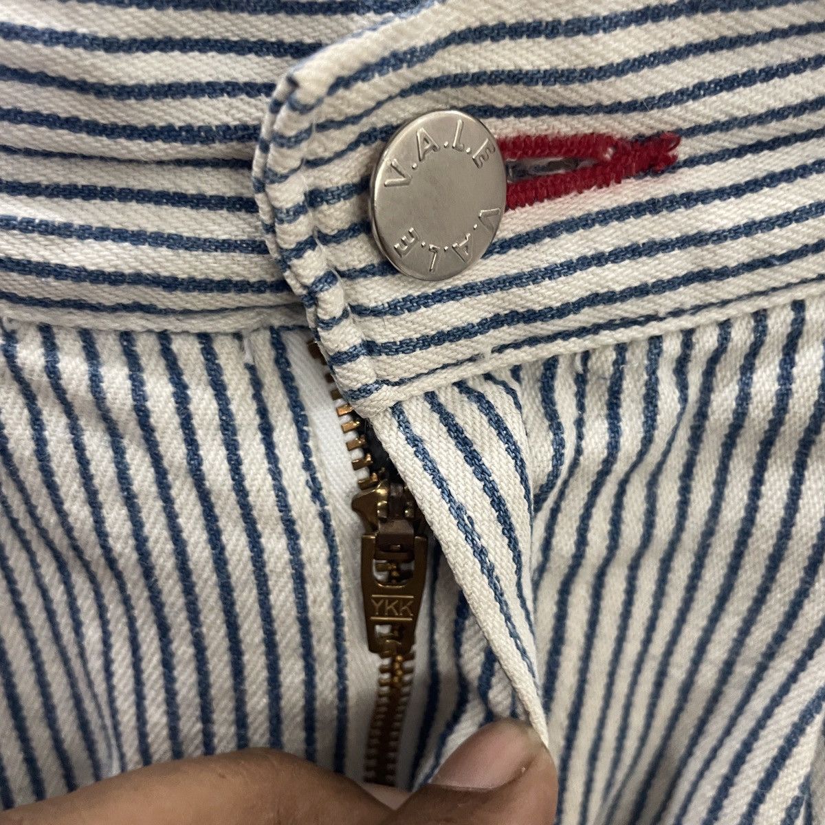Japanese Brand Vintage V.a.l.e Hickory Stripe Japan Pants Size 23" - 6 Thumbnail
