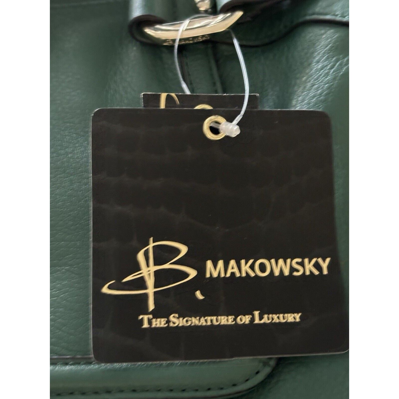 Other B Makowsky Green Lombard Crossbody Bag Leather MSRP $298 New Size ONE SIZE - 11 Thumbnail