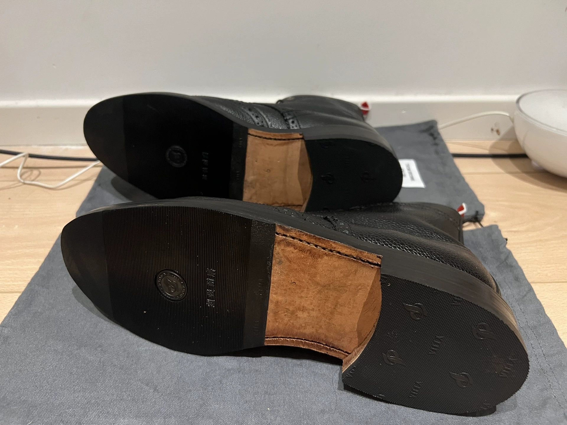 Thom Browne Thom Browne Classic Carved Hi Top Wood Sole US9 (Nike43) Size US 9 / EU 42 - 3 Thumbnail