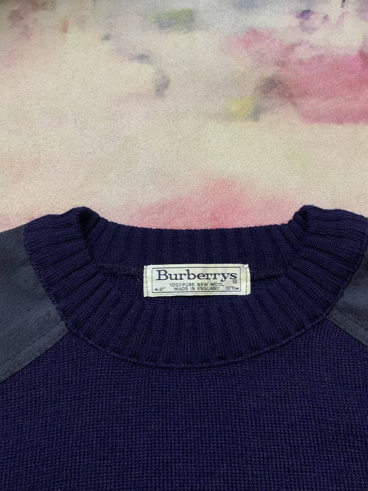Burberry Prorsum Vintage 80’s Burberrys Knit Jumper Navy Size US M / EU 48-50 / 2 - 11 Thumbnail