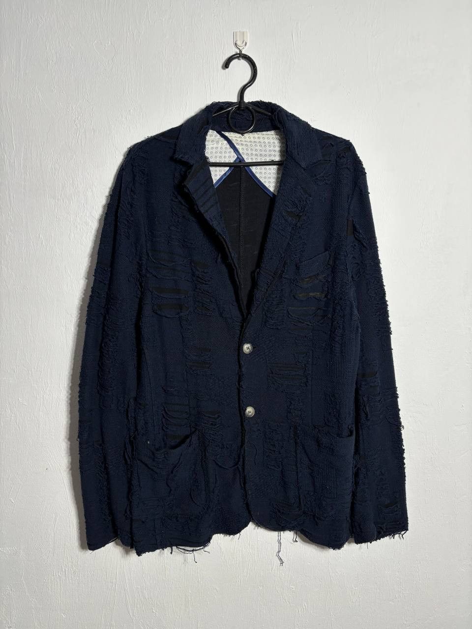 Japanese Brand Avant Garde Torn Japanese Y2K Blazer jacket Size US M / EU 48-50 / 2 - 1 Thumbnail