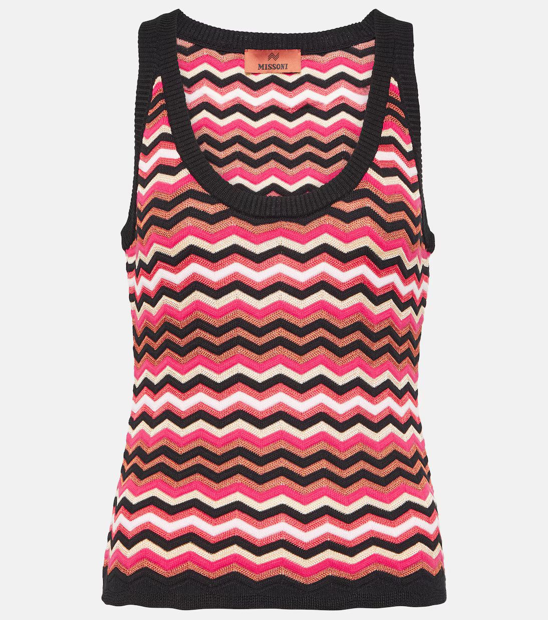 Missoni o1mle0425 Zigzag Woven Tank Top in Multicolor Size S / US 4 / IT 40 - 1 Thumbnail
