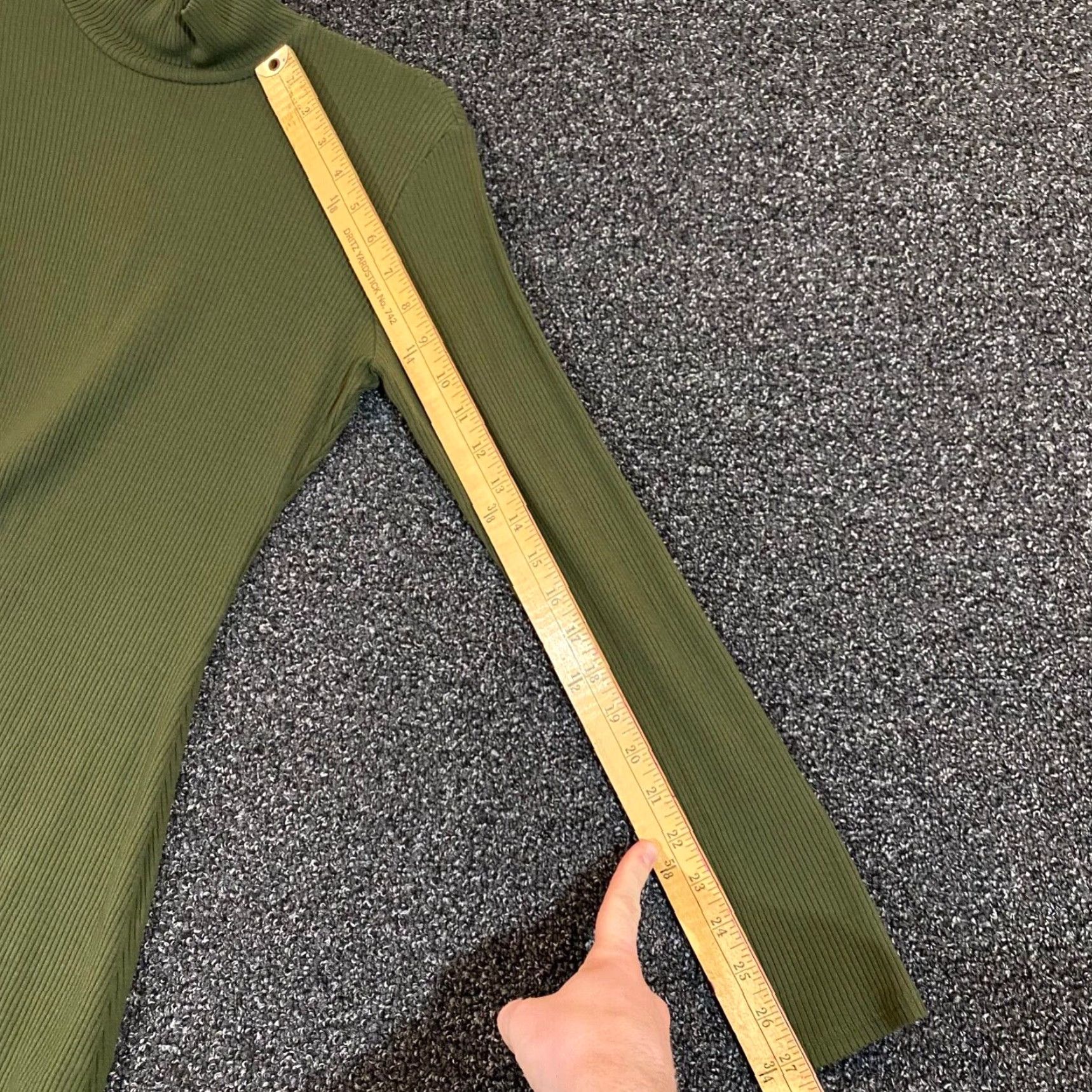 Reformation Reformation Dress Womens Medium Green Long Sleeve Turtleneck Tencel Spandex USA Size M / US 6-8 / IT 42-44 - 5 Thumbnail