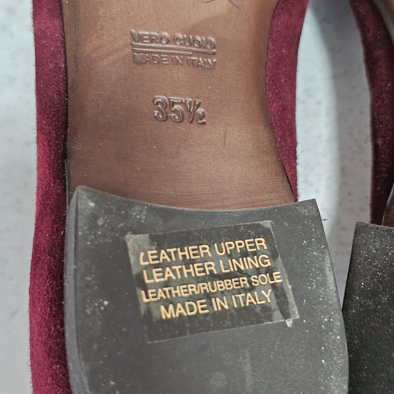 AGL AGL Studded Suede Leather Cap Toe Ballet Flat 35.5 5.5 Size US 5.5 / IT 35.5 - 10 Thumbnail