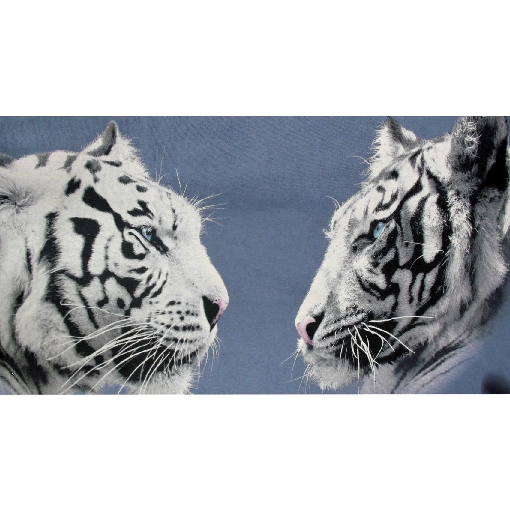 The Mountain VINTAGE The Mountain T-Shirt Mens L Blue Y2K White Tigers Animal Ark Reno Nature Graphic Print Short Sleeve Crew Neck Cotton Size US L / EU 52-54 / 3 - 7 Thumbnail