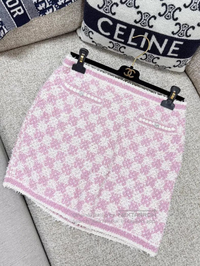 Chanel Chanel Chessboard half-length skirt Size 25" / US 0 / IT 36 - 8 Thumbnail