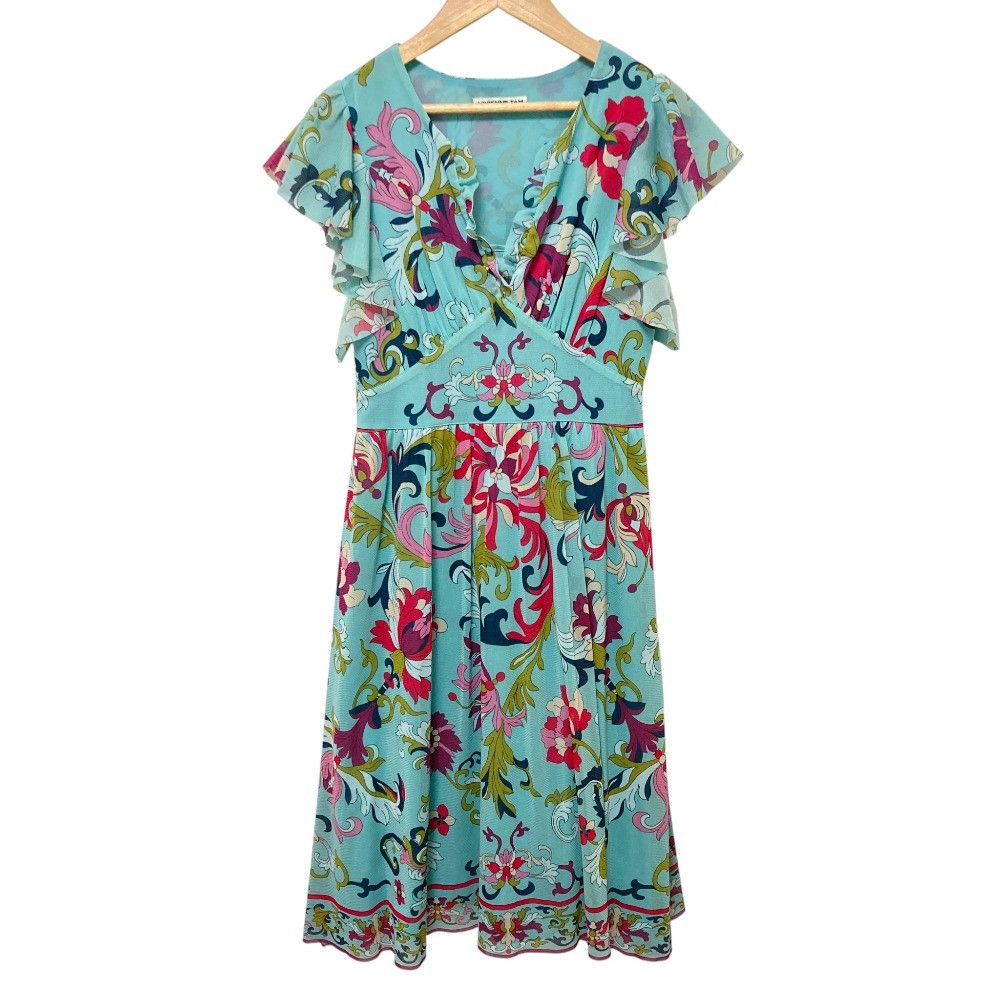 Other Other VIVIENNE TAM Flower Print Power Net Dress Textile Dresses DUTY FREE for USA Size ONE SIZE - 1 Thumbnail
