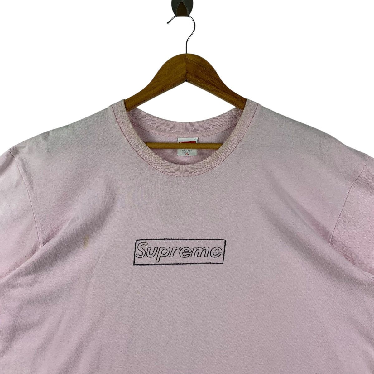 Supreme SUPREME box logo pink colour tee Size US XL / EU 56 / 4 - 2 Thumbnail