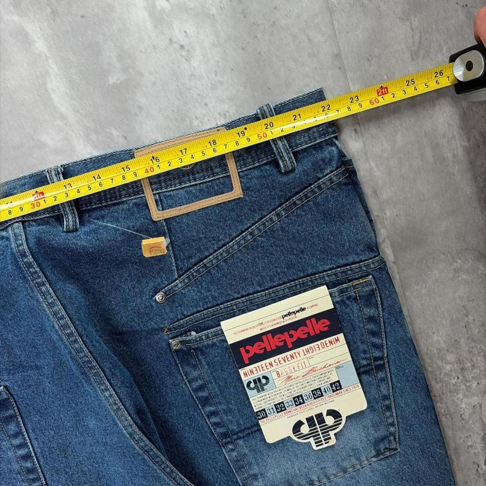 Pelle Pelle Y2K Blue Pelle Pelle Grunge Deadstock Baggy Denim Jeans Size US 44 / EU 60 - 6 Thumbnail