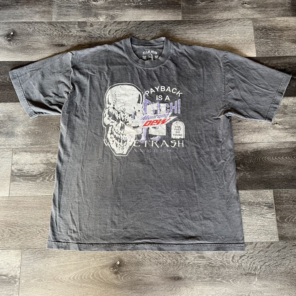 TeamSESH TeamSesh Bones Mourning Dew Skull Long Cut Payback Tee Shirt Size US XL / EU 56 / 4 - 1 Thumbnail