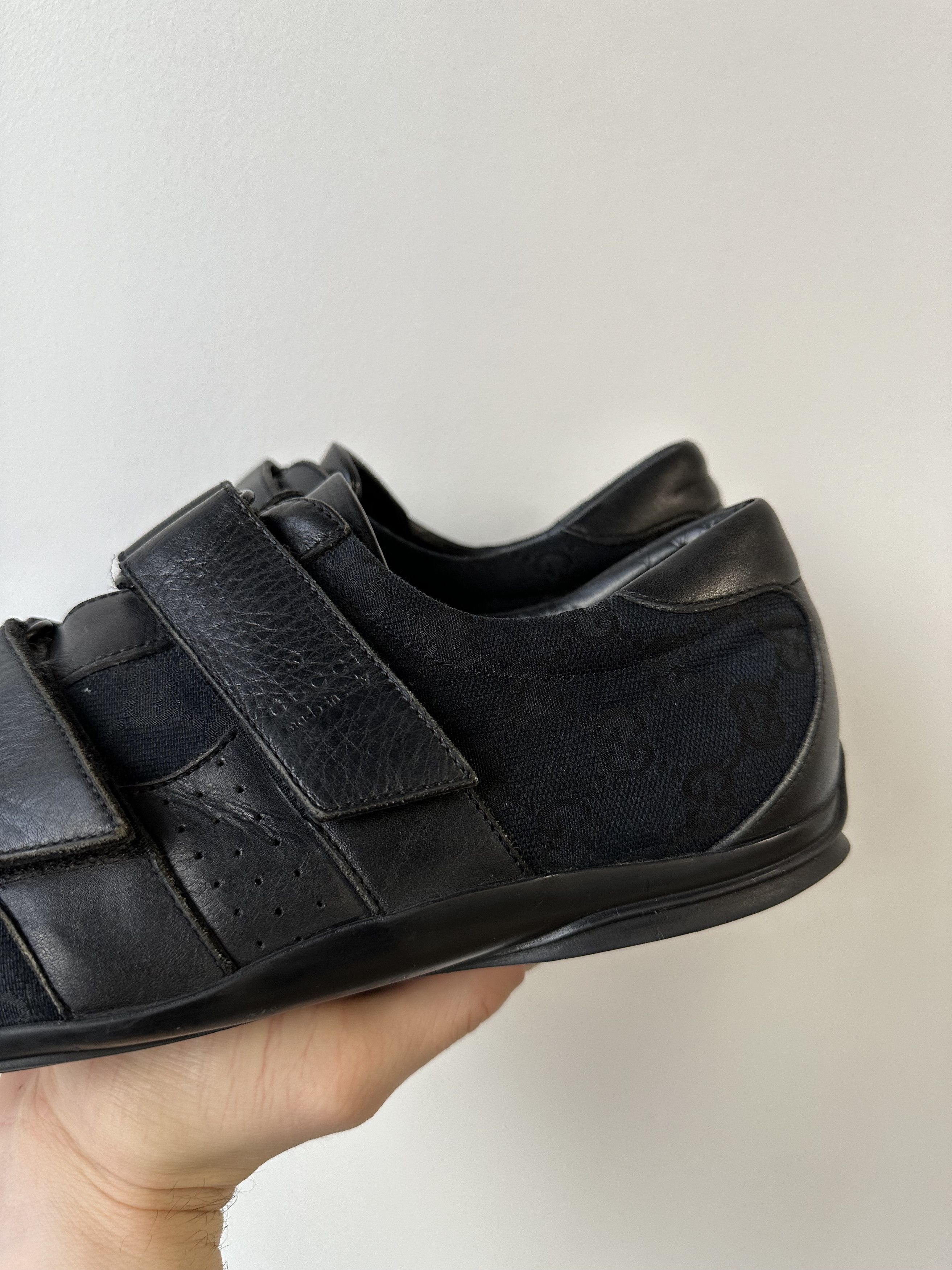 Designer × Gucci Gucci Monogram Vintage y2k Velcro Trainers Sneakers 5935AC Size US 8.5 / EU 41-42 - 3 Thumbnail
