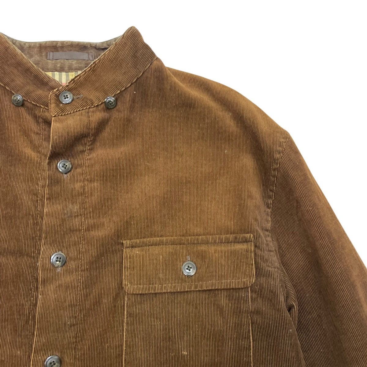 Burberry 🔥Vintage Burberrys Velvet Corduroy Nova Check Shirt Jacket Size US M / EU 48-50 / 2 - 5 Thumbnail
