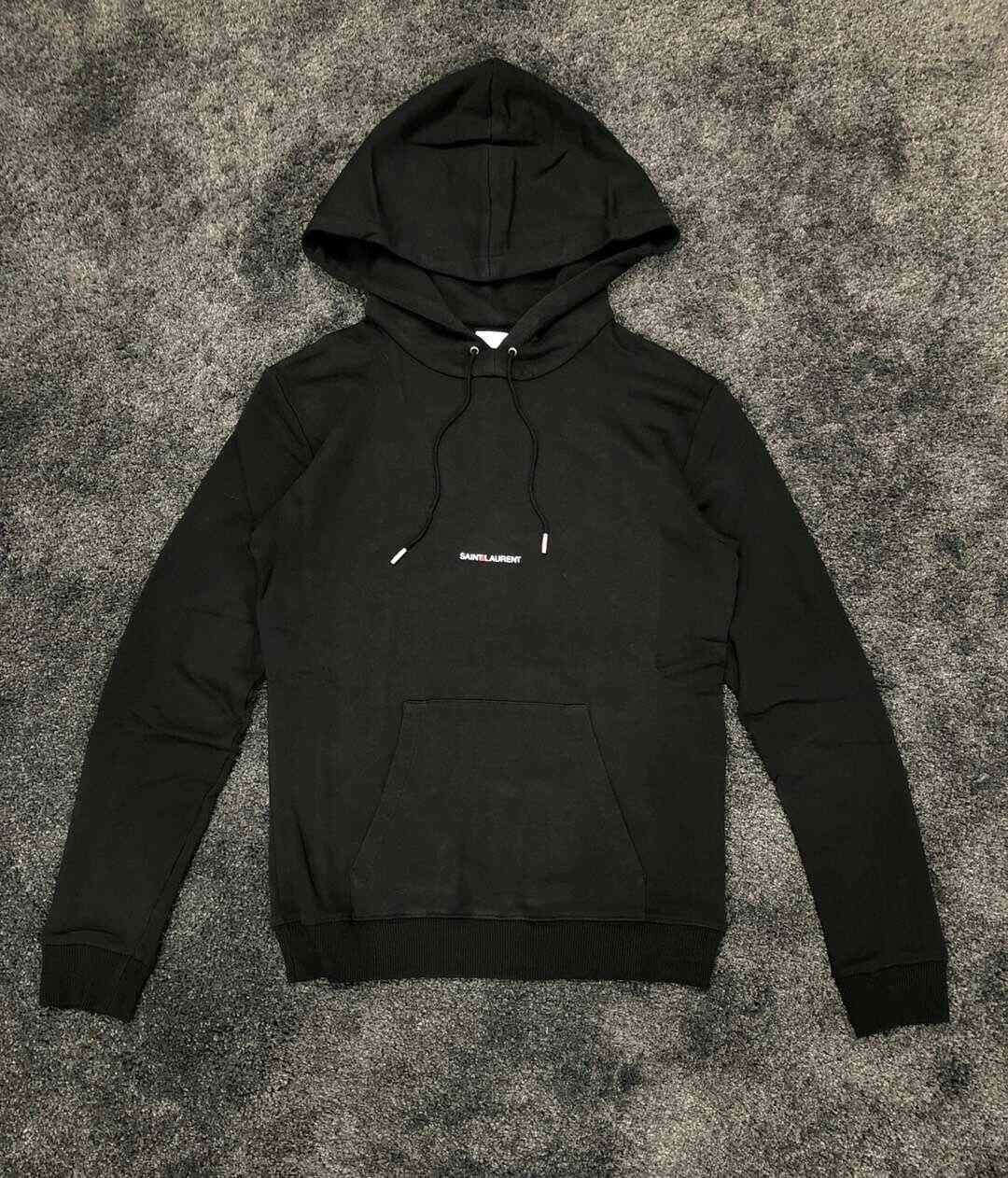 Saint Laurent Paris Saint Laurent Black Logo Hoodie Size US M / EU 48-50 / 2 - 1 Thumbnail