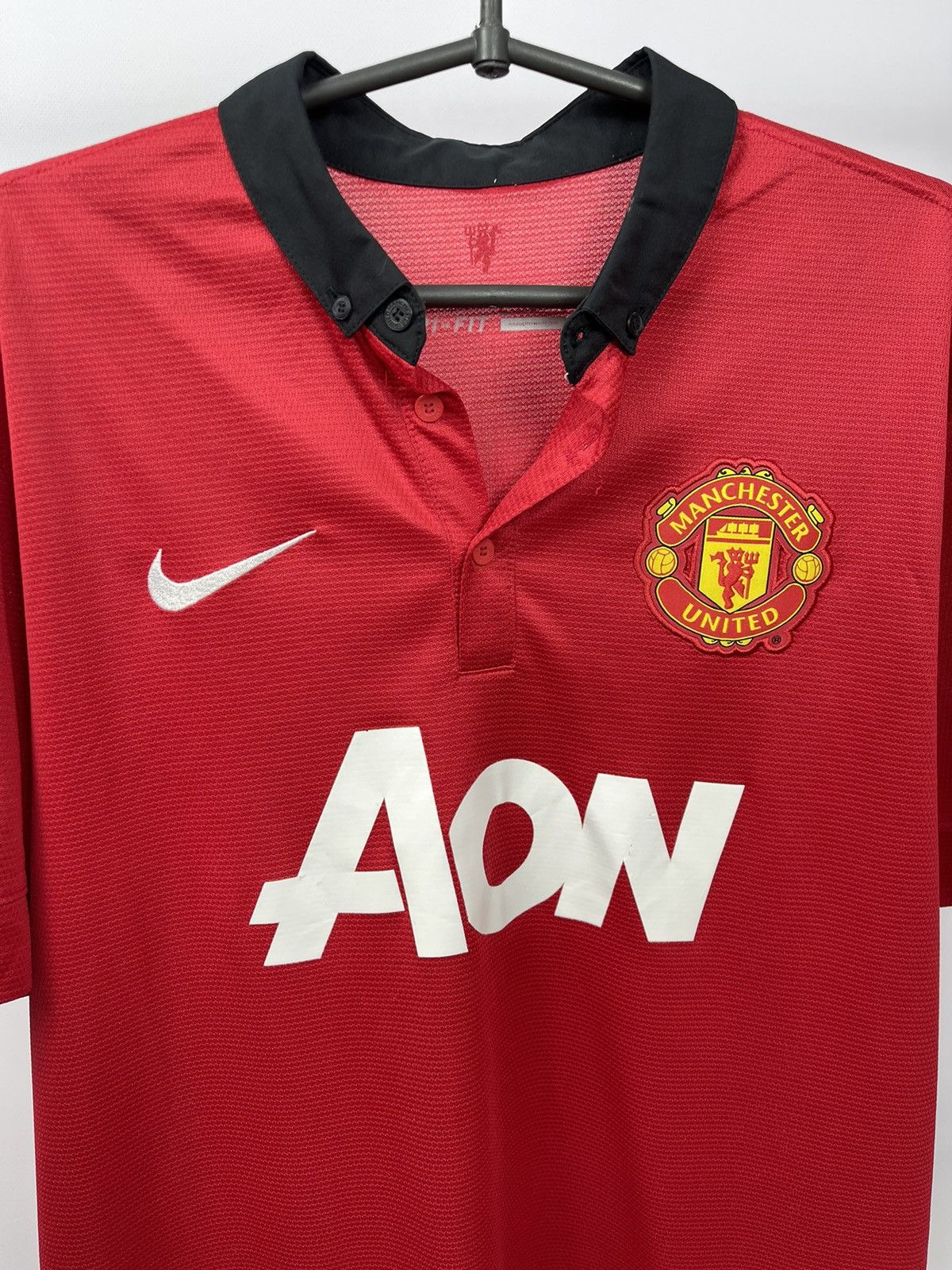 Nike MANCHESTER UNITED 2013 2014 HOME SHIRT FOOTBALL JERSEY L Size US L / EU 52-54 / 3 - 3 Thumbnail