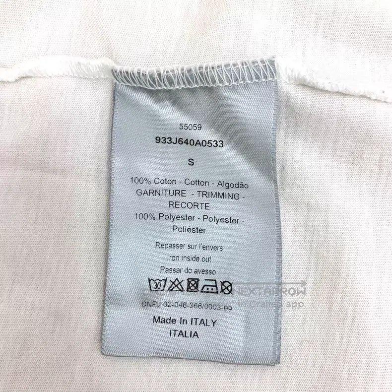 Dior Dior White laser logo printed cotton round-neck short-slee Size US S / EU 44-46 / 1 - 7 Thumbnail