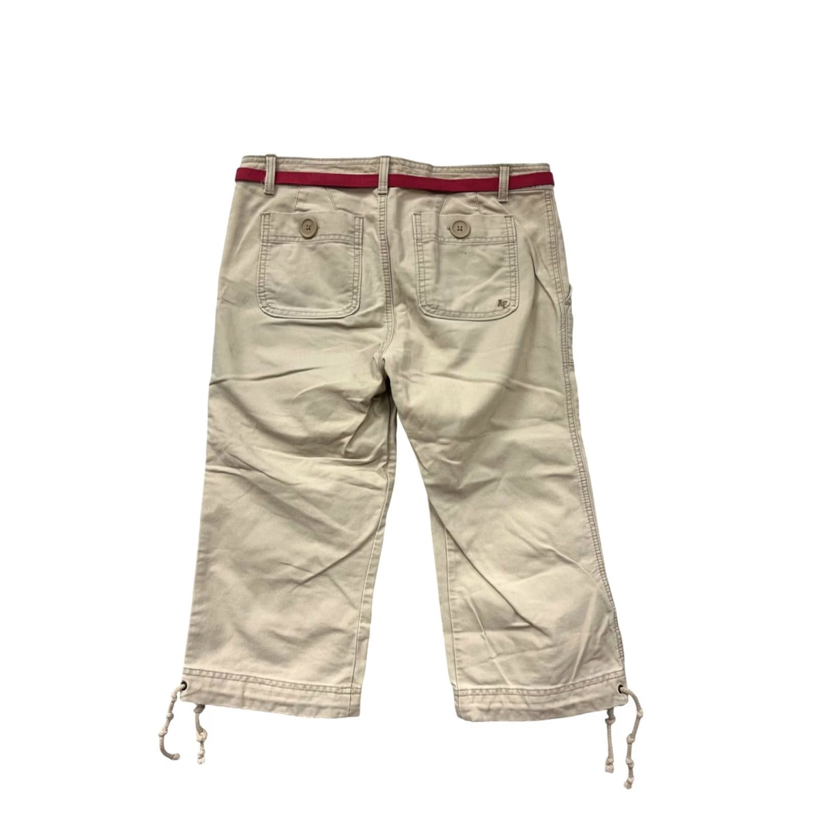 Abercrombie & Fitch VINTAGE Abercrombie & Fitch Capris Women 6 Beige Y2K Capri Women 6 Beige Capris Womens Girls Mens Size ONE SIZE - 2 Thumbnail