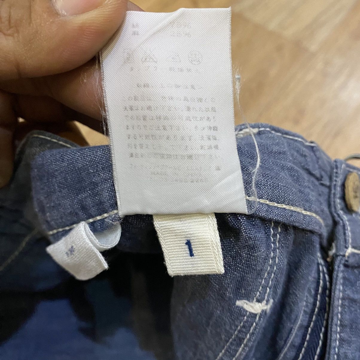 45rpm 2000s 45rpm Drawstring Linen Blue Short Pants Size US 29 - 14 Thumbnail