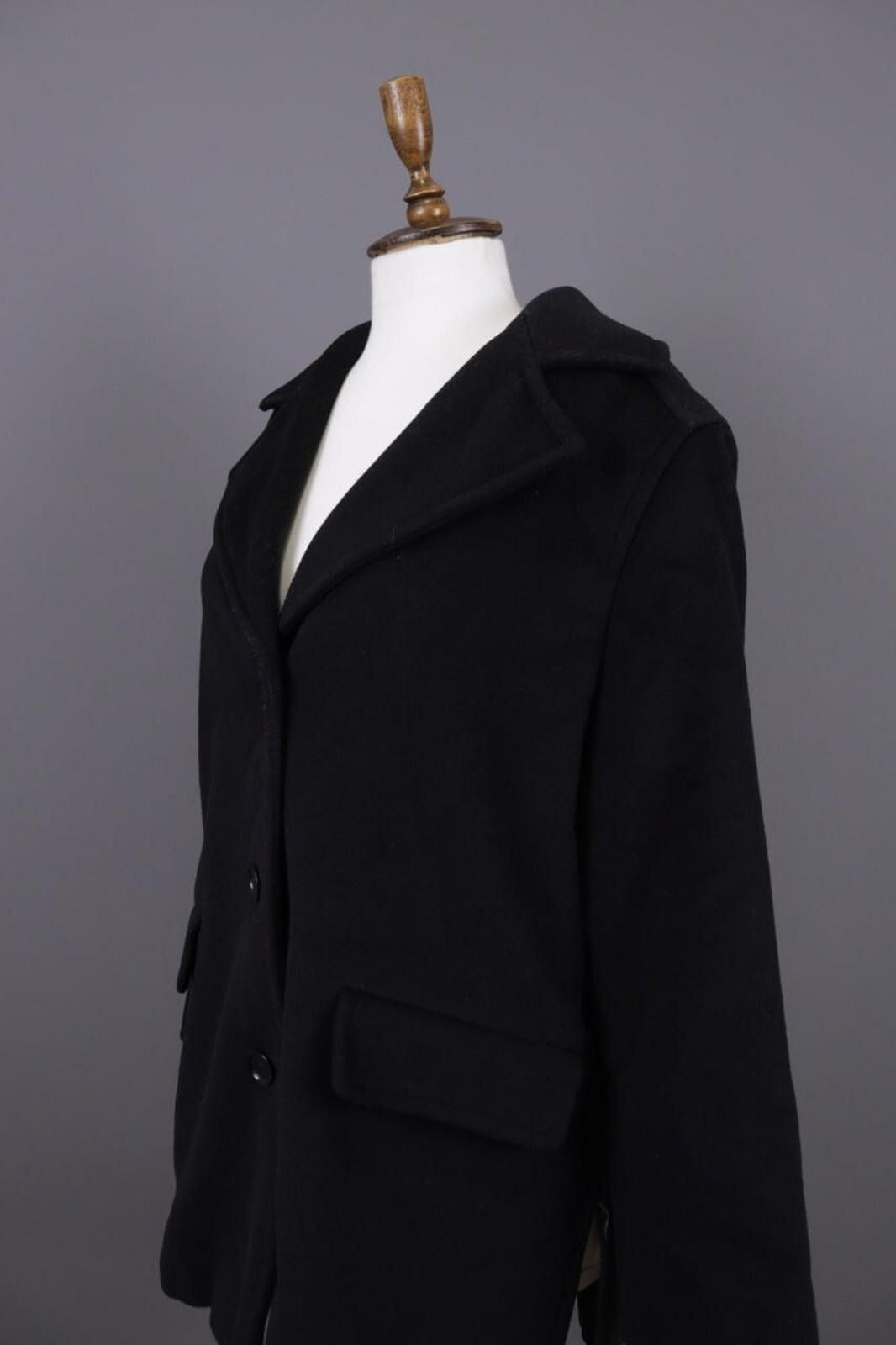 Designer Max Mara Pure Wool Single Breasted Coat GB 12 US 10 IT 44 Size L / US 10 / IT 46 - 7 Thumbnail