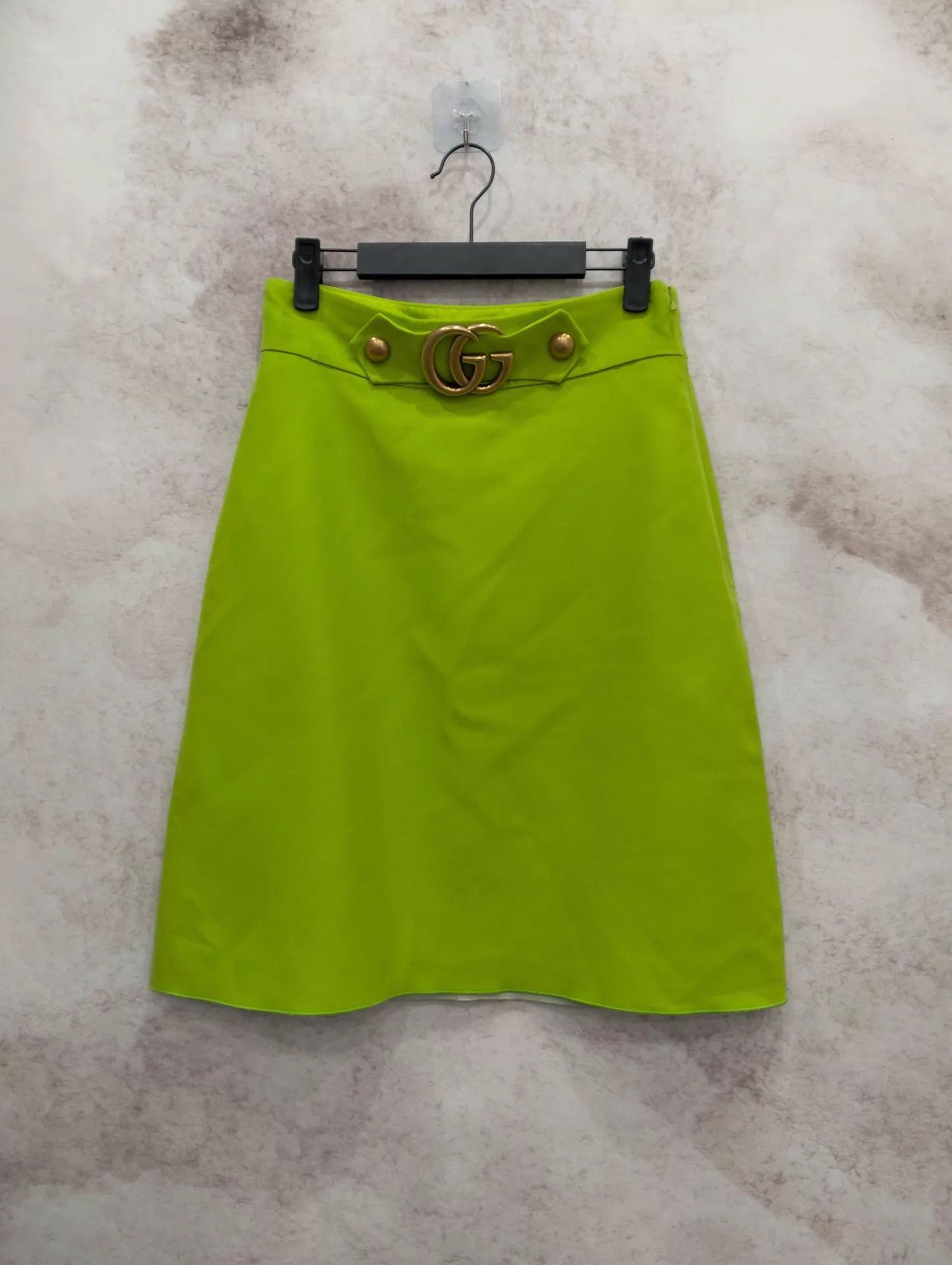 Gucci GUCCI GG Green Skirt 40 Size 27" / US 4 / IT 40 - 1 Thumbnail
