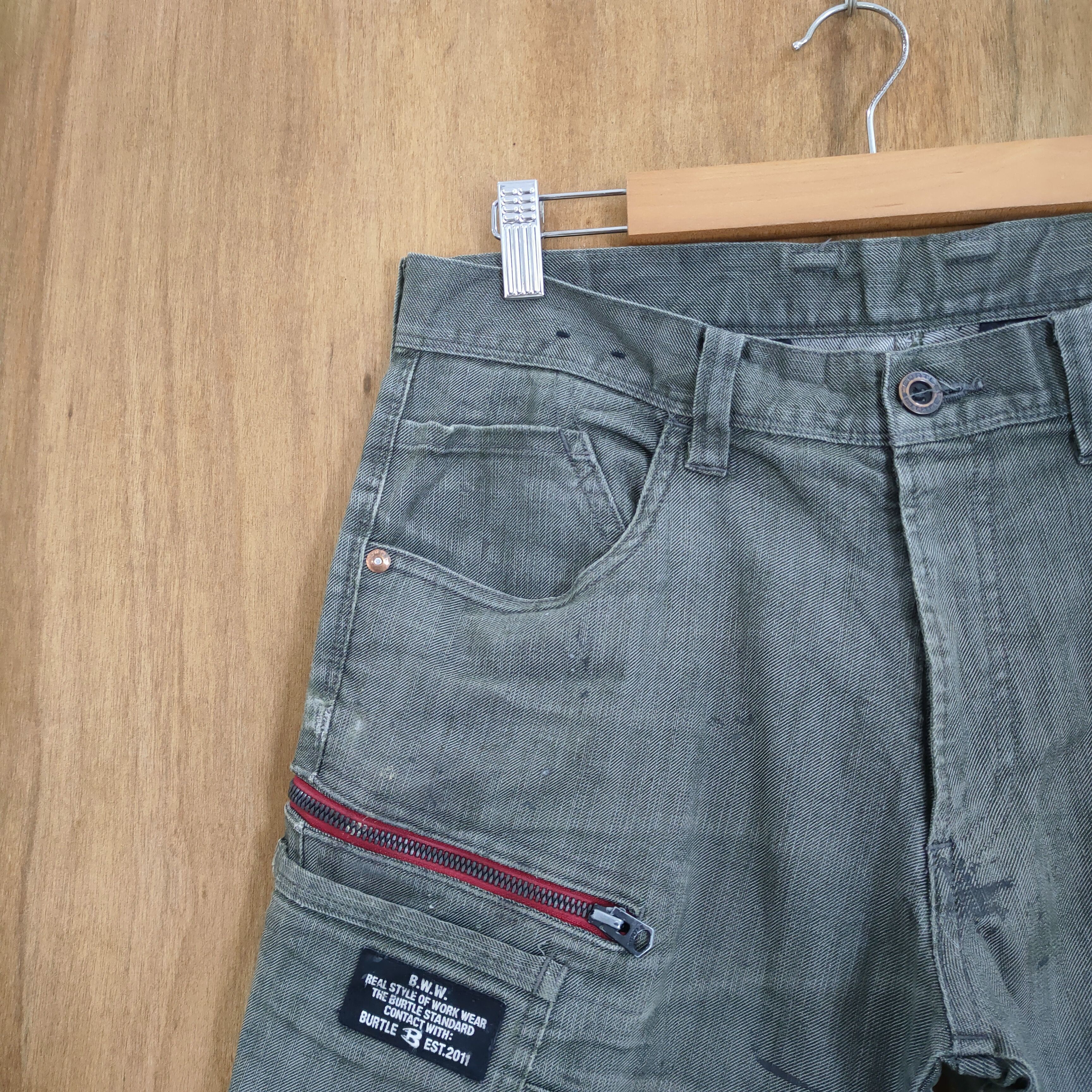 Japanese Brand JAPAN BURTLE SKINNY CARGO PANTS Size US 32 / EU 48 - 5 Thumbnail
