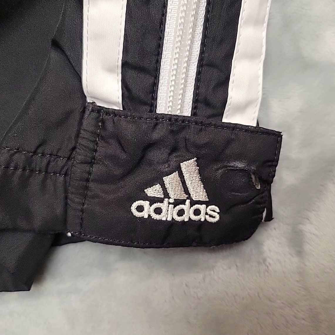 Adidas VTG Adidas Track Pants Mens XL Black 3 Stripe Warmup Full Zip Leg Retro 90s Y2K Size US 36 / EU 52 - 4 Thumbnail