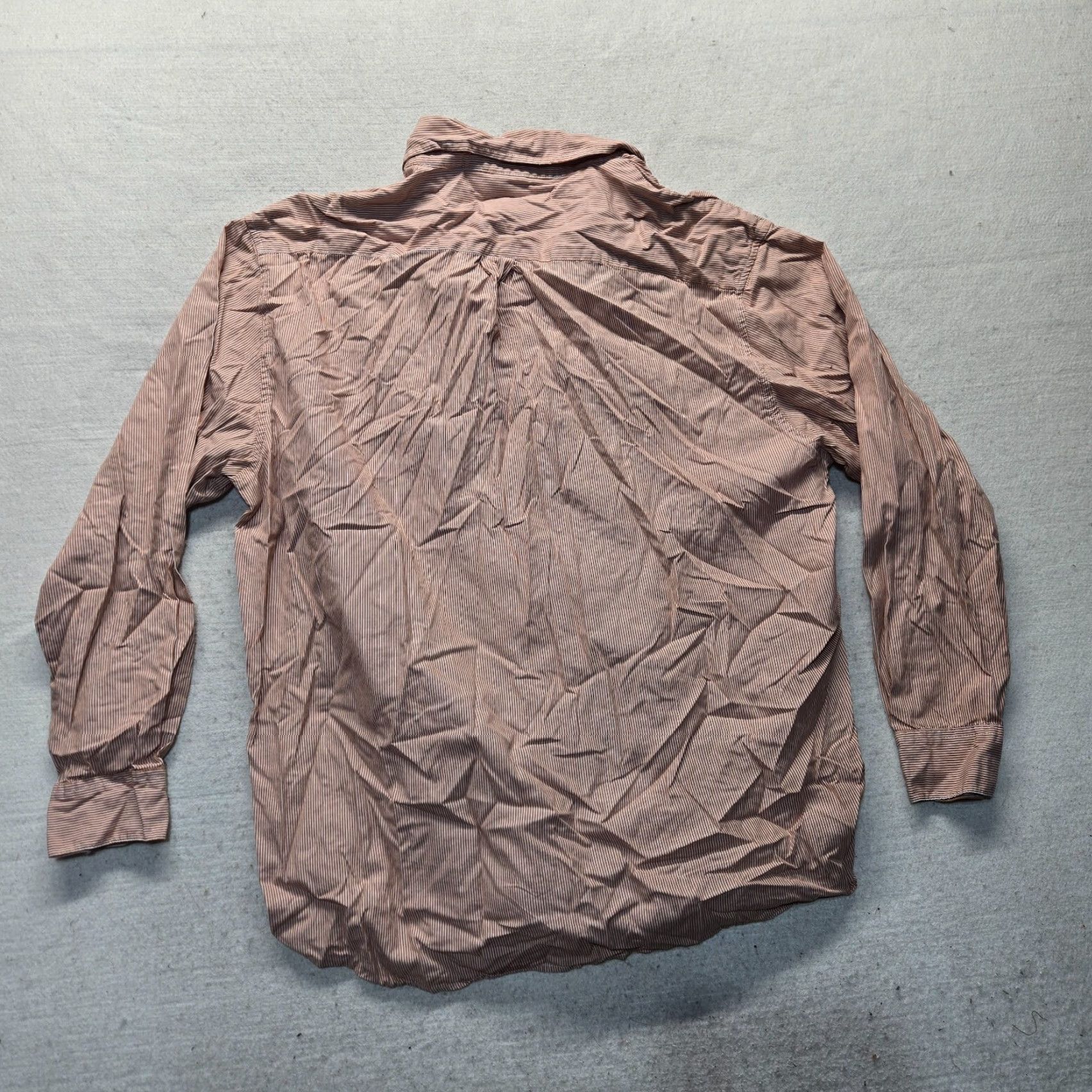 Old Navy Old Navy Shirt Orange Striped Button-Up Long Sleeve Adult Men XL Slim Size Orange Striped Button-Up Shirt Men XL Old Navy Size US XL / EU 56 / 4 - 6 Thumbnail