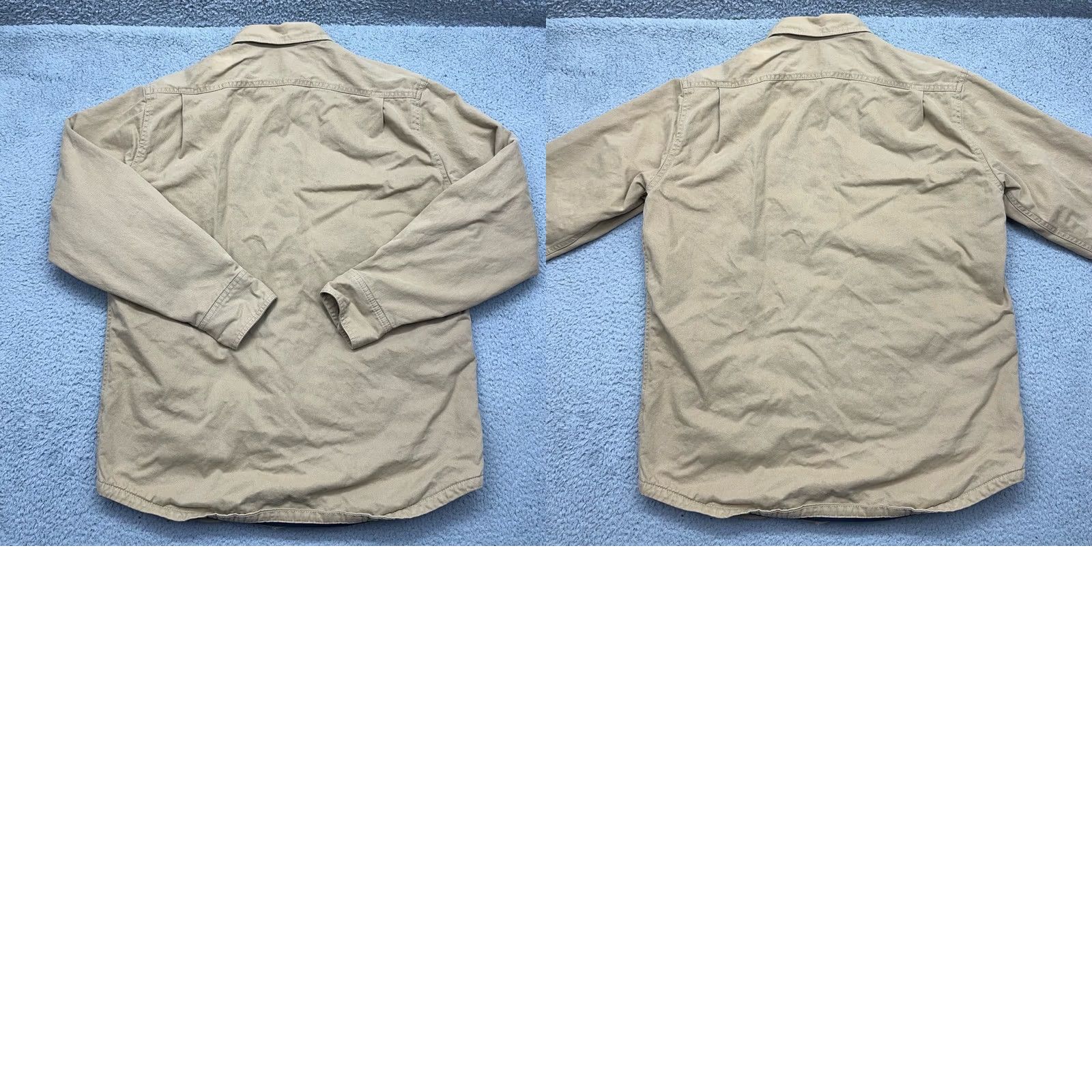 Eddie Bauer Eddie Bauer Mens Medium Tan Button Down Lined Shirt Jacket Workwear Shacket Size US M / EU 48-50 / 2 - 10 Thumbnail