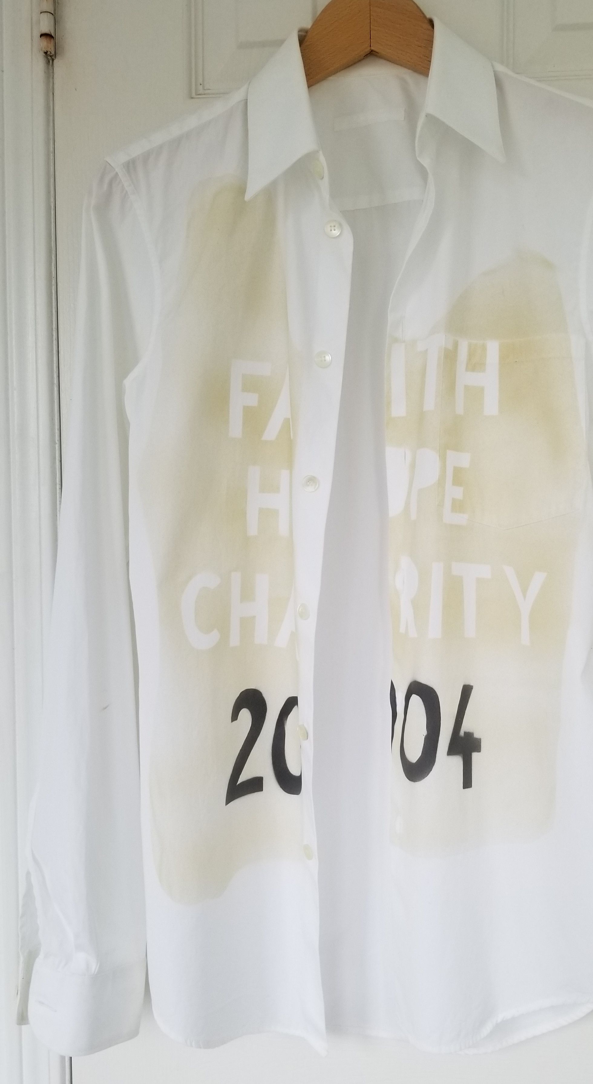 Helmut Lang Helmut Lang Archival Faith Hope Charity 2004 Dress Shirt Size US XS / EU 42 / 0 - 19 Thumbnail