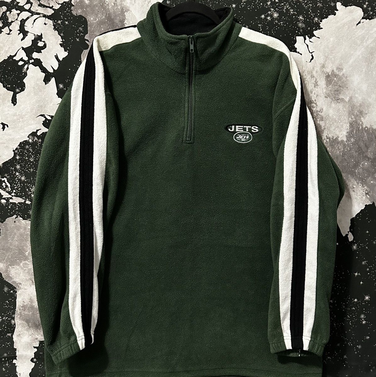 NFL New York Jets Half Zip Fleece Sweater Size US XL / EU 56 / 4 - 1 Thumbnail