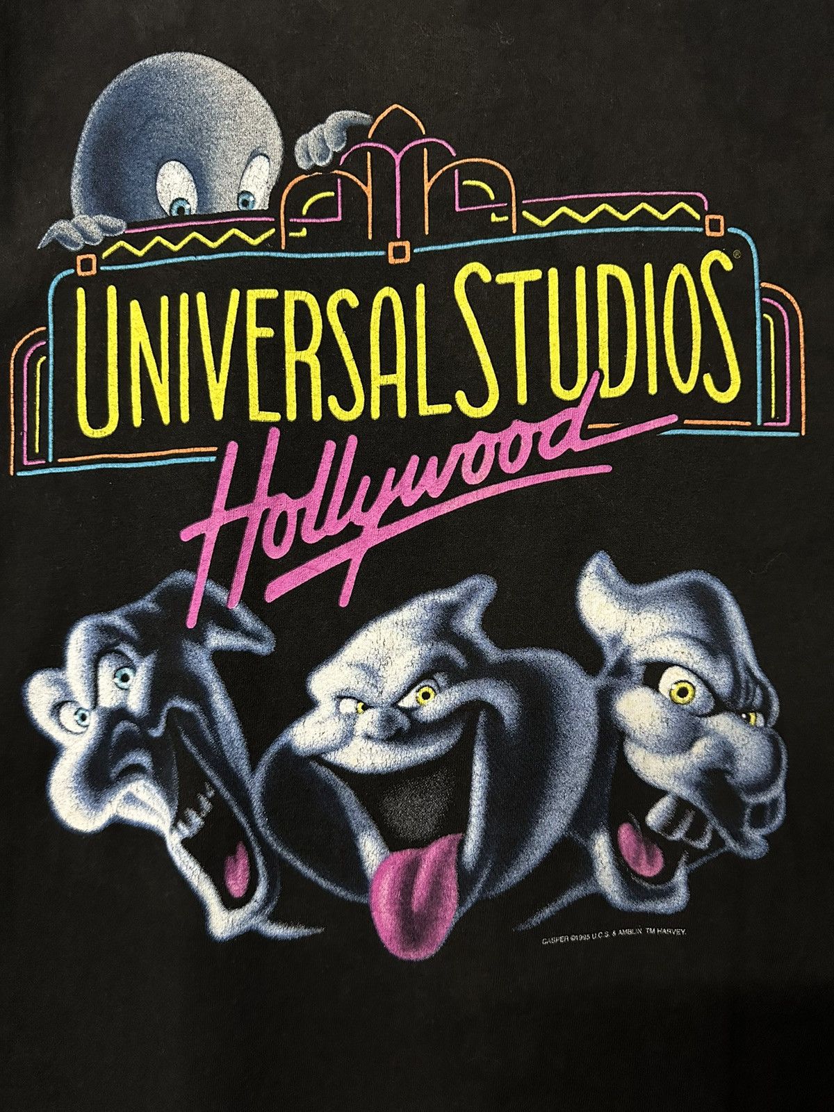 Disney Vintage 90s Casper Universal Studios Sun Faded Tee Size US M / EU 48-50 / 2 - 2 Thumbnail