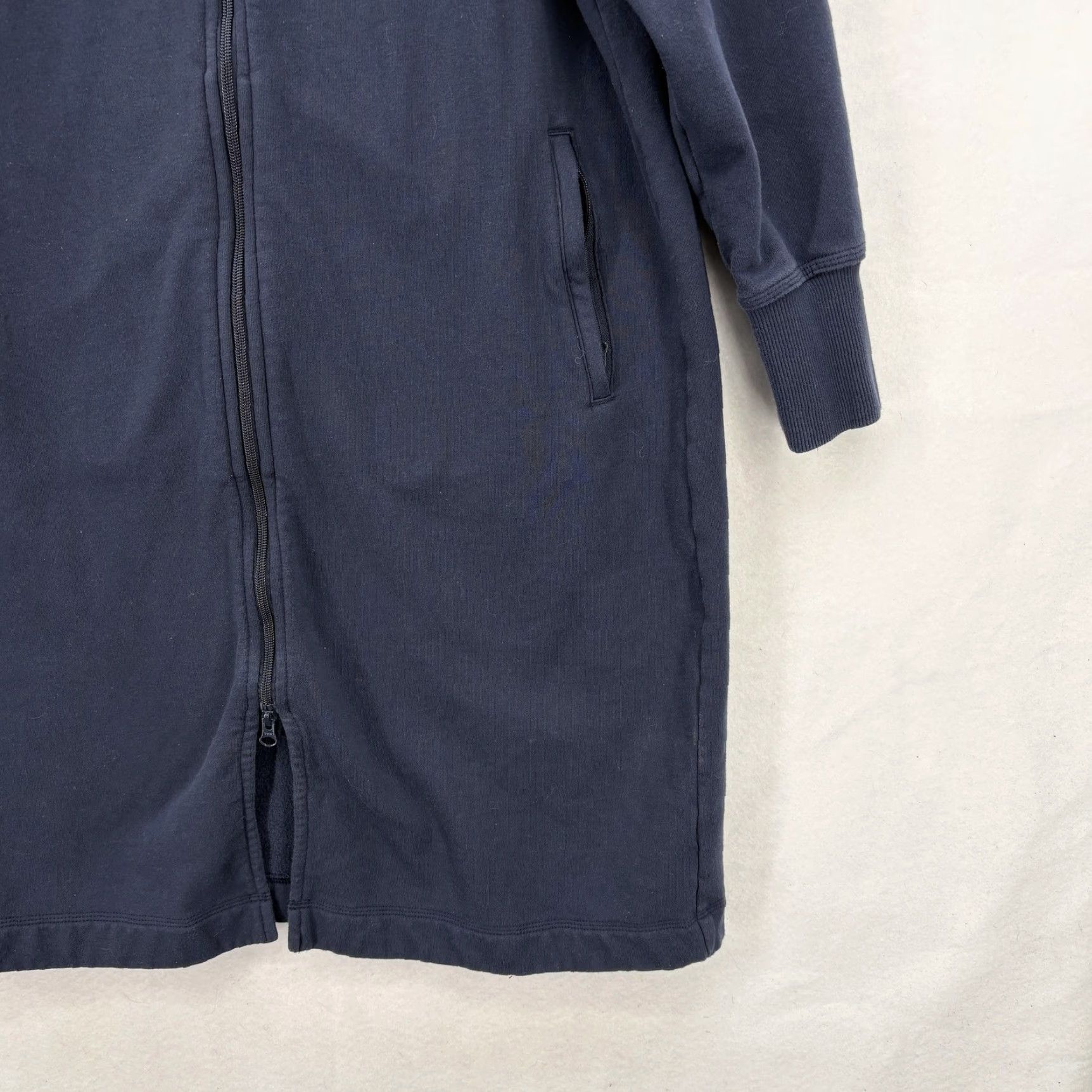 Vintage Duluth Jacket Womens Medium Blue Fleece Zip Up Robe Sweatshirt Longline Two-Way Full Zip Pockets Casual Travel Workwear Shirt/Hoodie Size M / US 6-8 / IT 42-44 - 3 Thumbnail