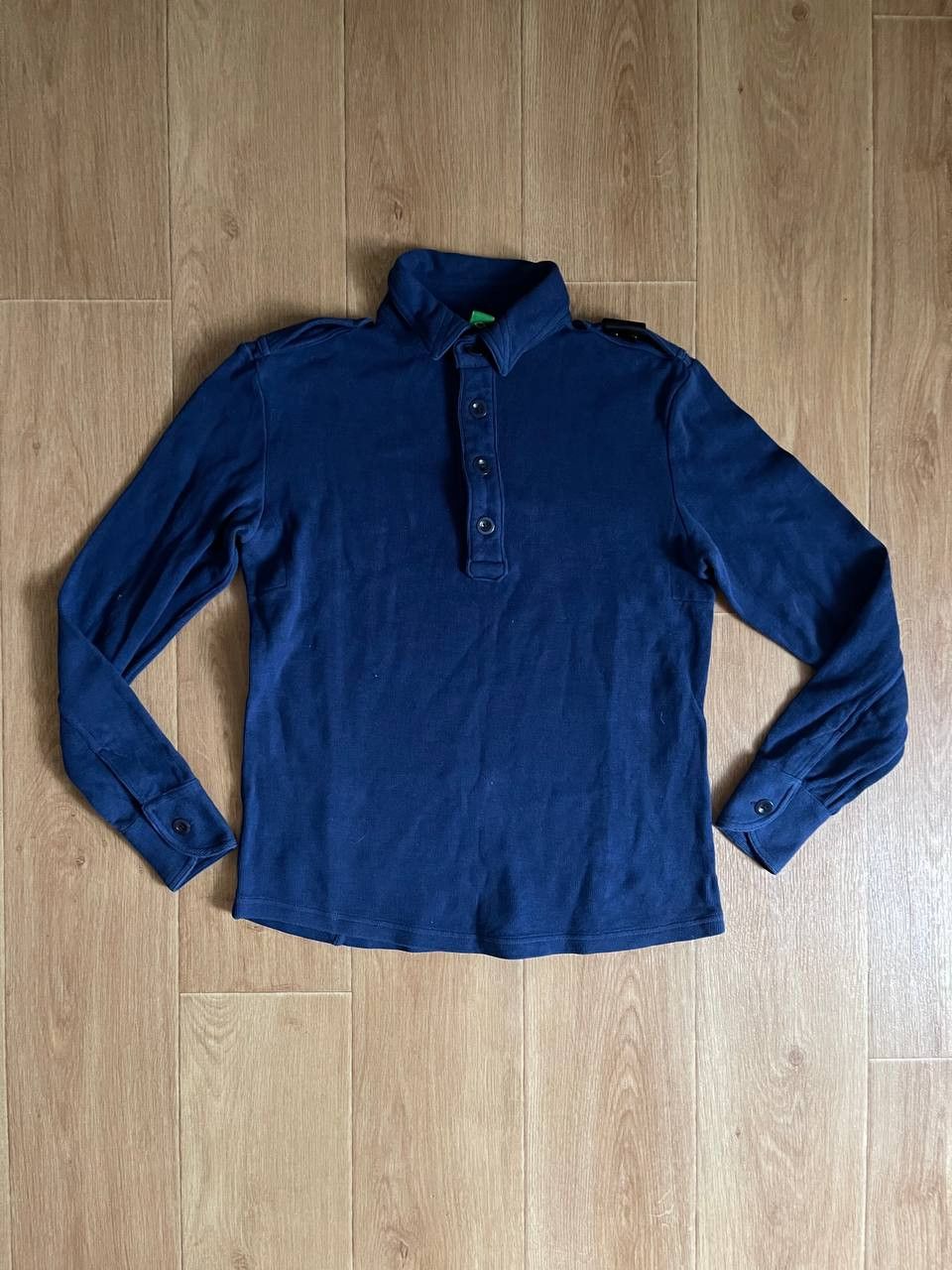 Massimo Osti Ma.StrumLong Sleeve Polo Button 1/4 S Casual Clothing Sz S Size US S / EU 44-46 / 1 - 2 Thumbnail
