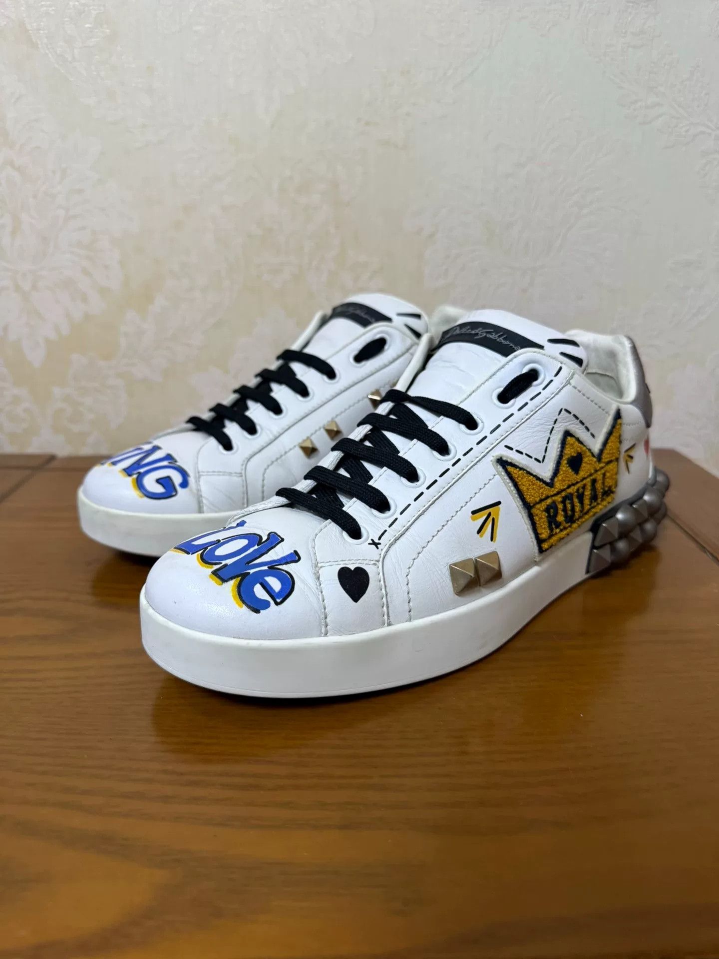 Dolce & Gabbana Dolce & Gabbana White Lowtop Sneakers 8 Men Size US 8 / EU 41 - 1 Thumbnail