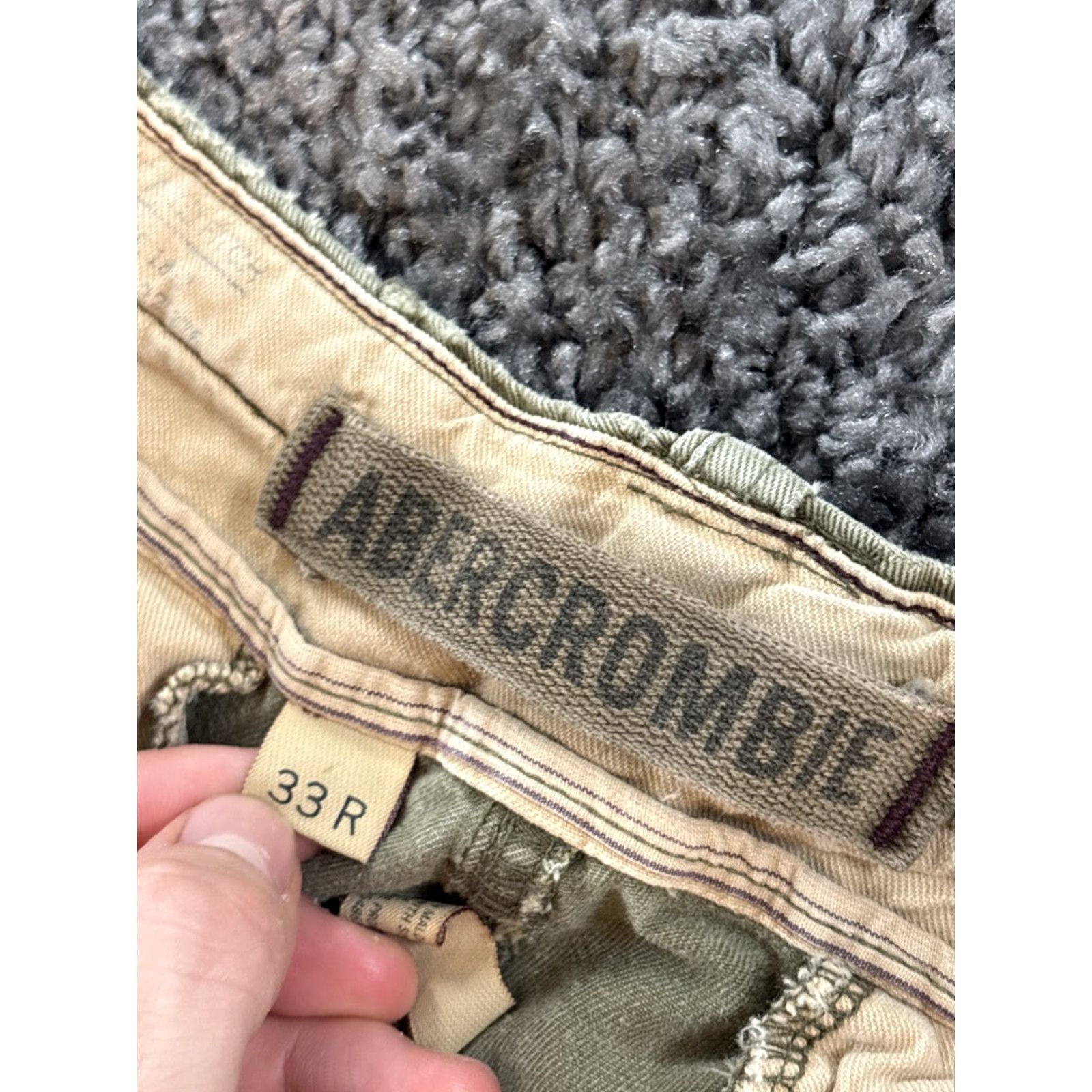 Abercrombie & Fitch VINTAGE Abercrombie & Fitch Paratrooper Pants Mens 36x29 Cargo Military Baggy Pants Green 90s Army Workwear Mens Size US 36 / EU 52 - 6 Thumbnail